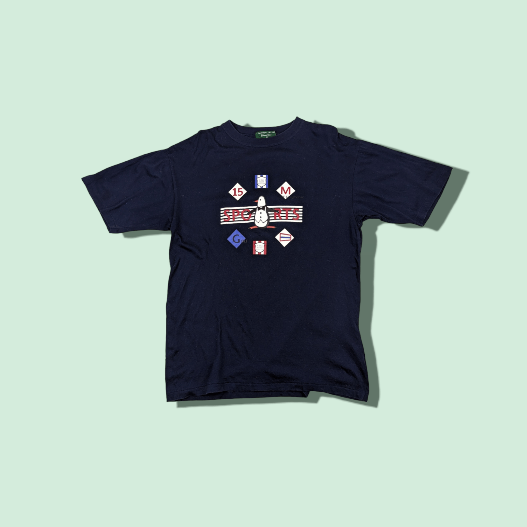 Grand Slam × Vintage 90's MUSINGWEAR Grand Slam Tennis T-Shirt Single Stitches Size US M / EU 48-50 / 2 - 1 Thumbnail