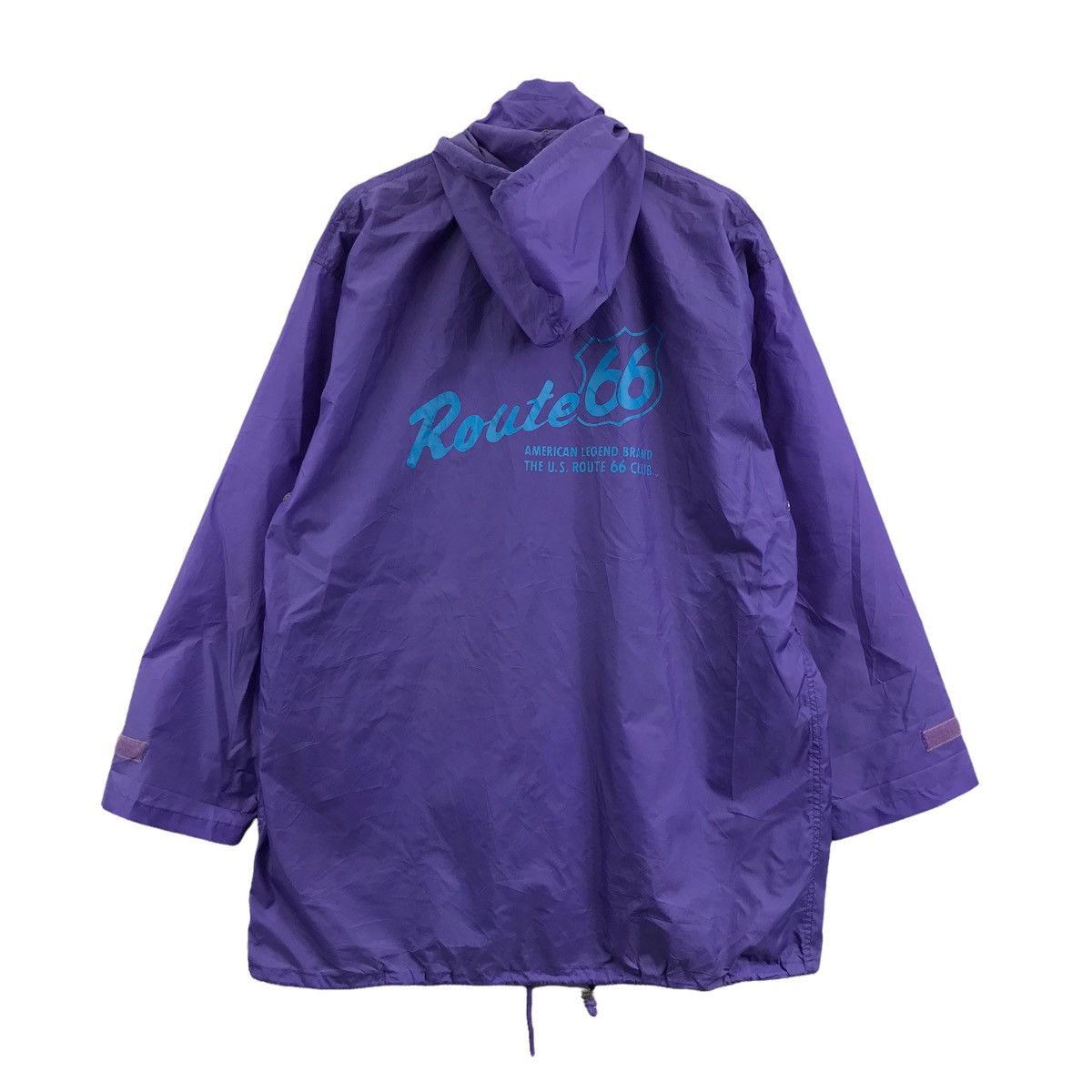 Vintage US ROUTE 66 Club Bomber Hooded Coach Jacket