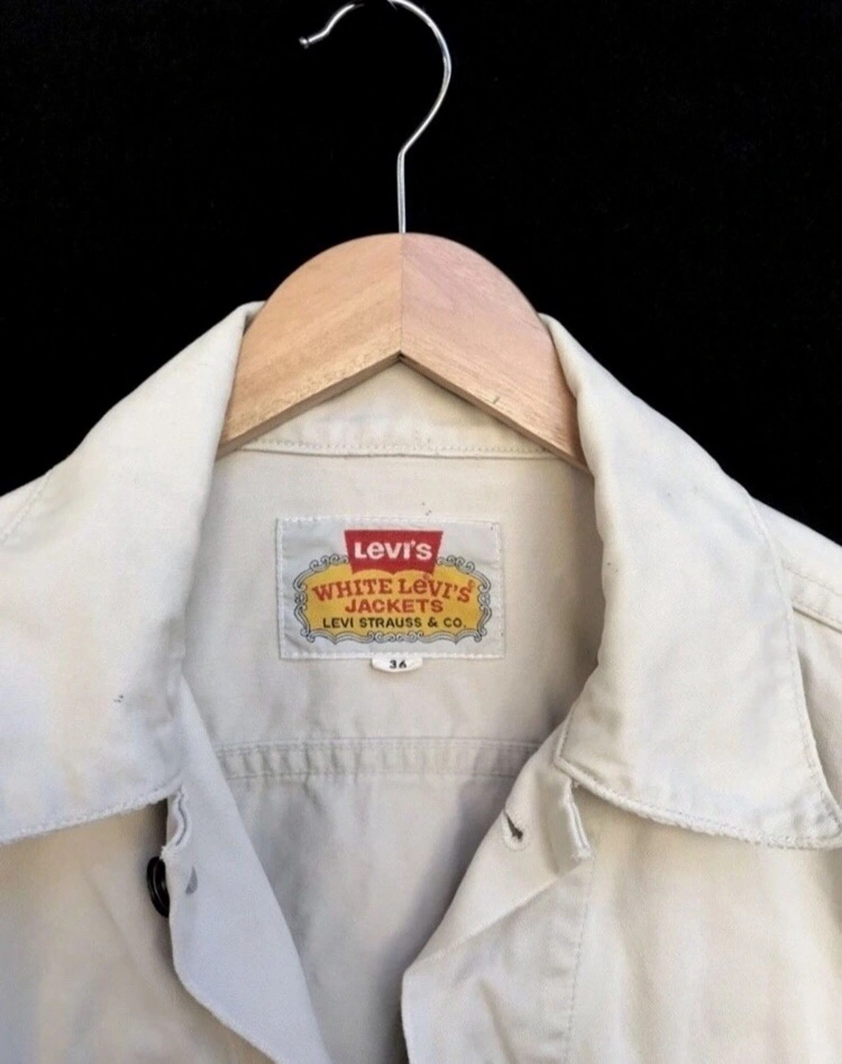 Levi's × Levi's Vintage Clothing Levi's White Denim Jacket Size US S / EU 44-46 / 1 - 4 Thumbnail
