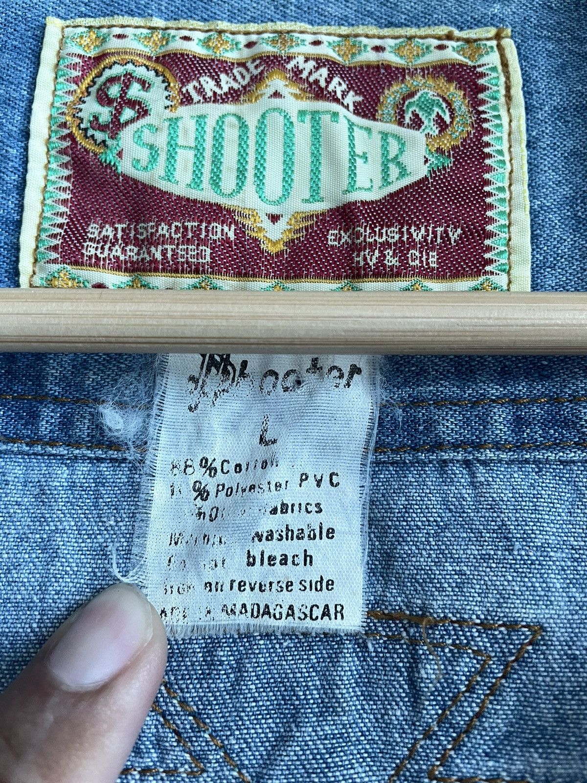 Vintage VINTAGE SHOOTER HYBRID PEARL BUTTON SNAP CHAMBRAY Size US L / EU 52-54 / 3 - 7 Thumbnail