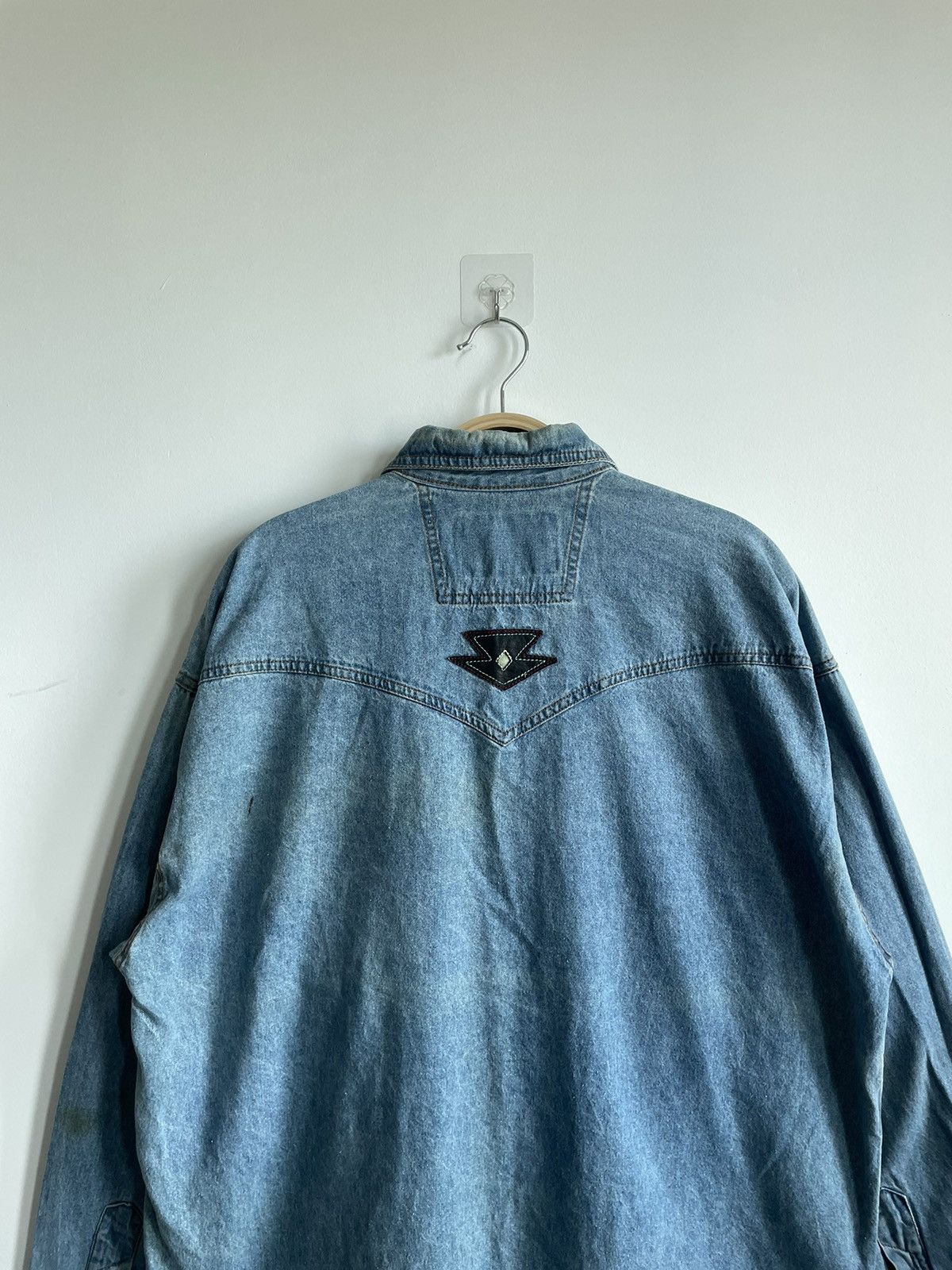 Vintage VINTAGE SHOOTER HYBRID PEARL BUTTON SNAP CHAMBRAY Size US L / EU 52-54 / 3 - 4 Thumbnail