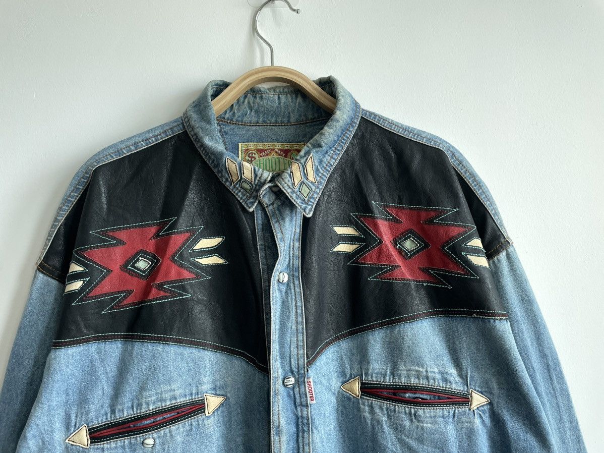 Vintage VINTAGE SHOOTER HYBRID PEARL BUTTON SNAP CHAMBRAY Size US L / EU 52-54 / 3 - 2 Thumbnail