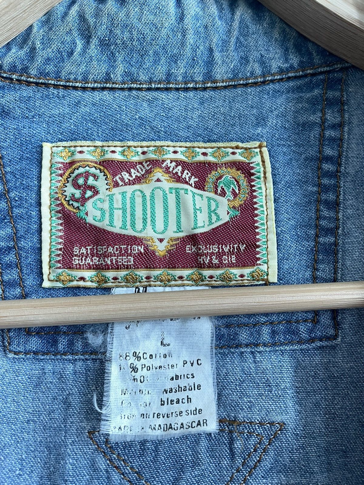 Vintage VINTAGE SHOOTER HYBRID PEARL BUTTON SNAP CHAMBRAY Size US L / EU 52-54 / 3 - 6 Thumbnail