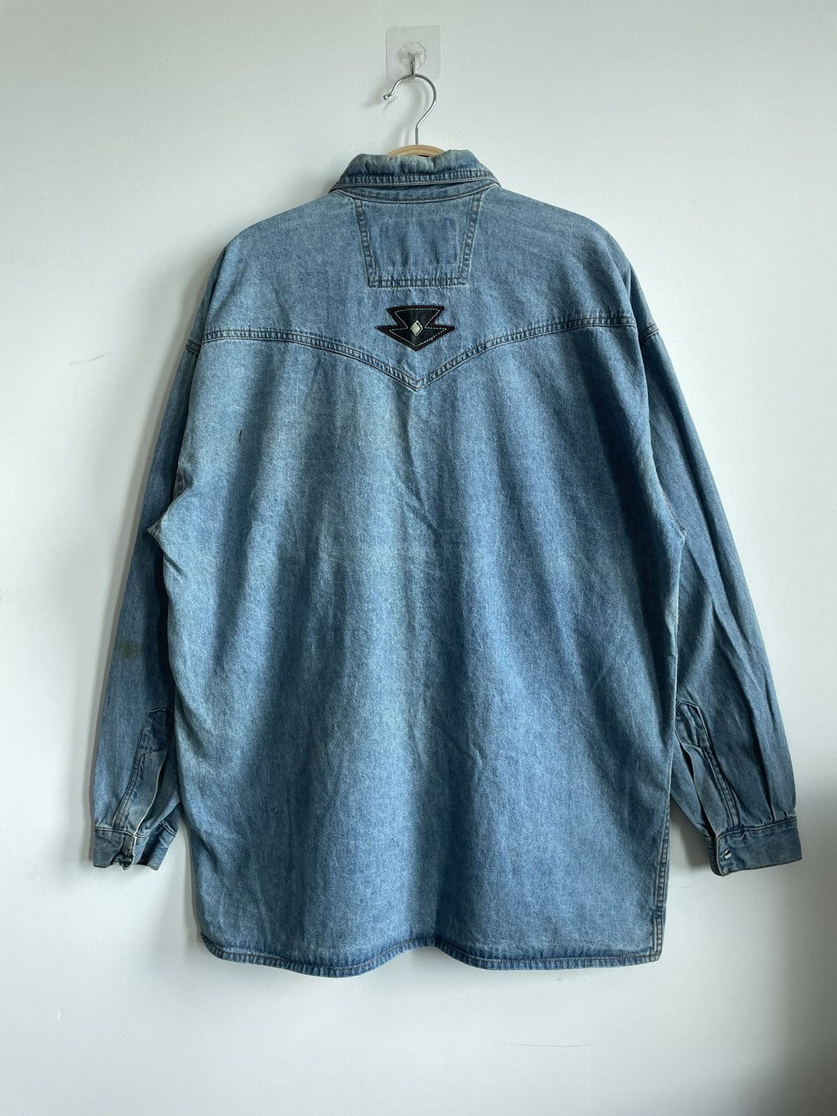 Vintage VINTAGE SHOOTER HYBRID PEARL BUTTON SNAP CHAMBRAY Size US L / EU 52-54 / 3 - 3 Thumbnail