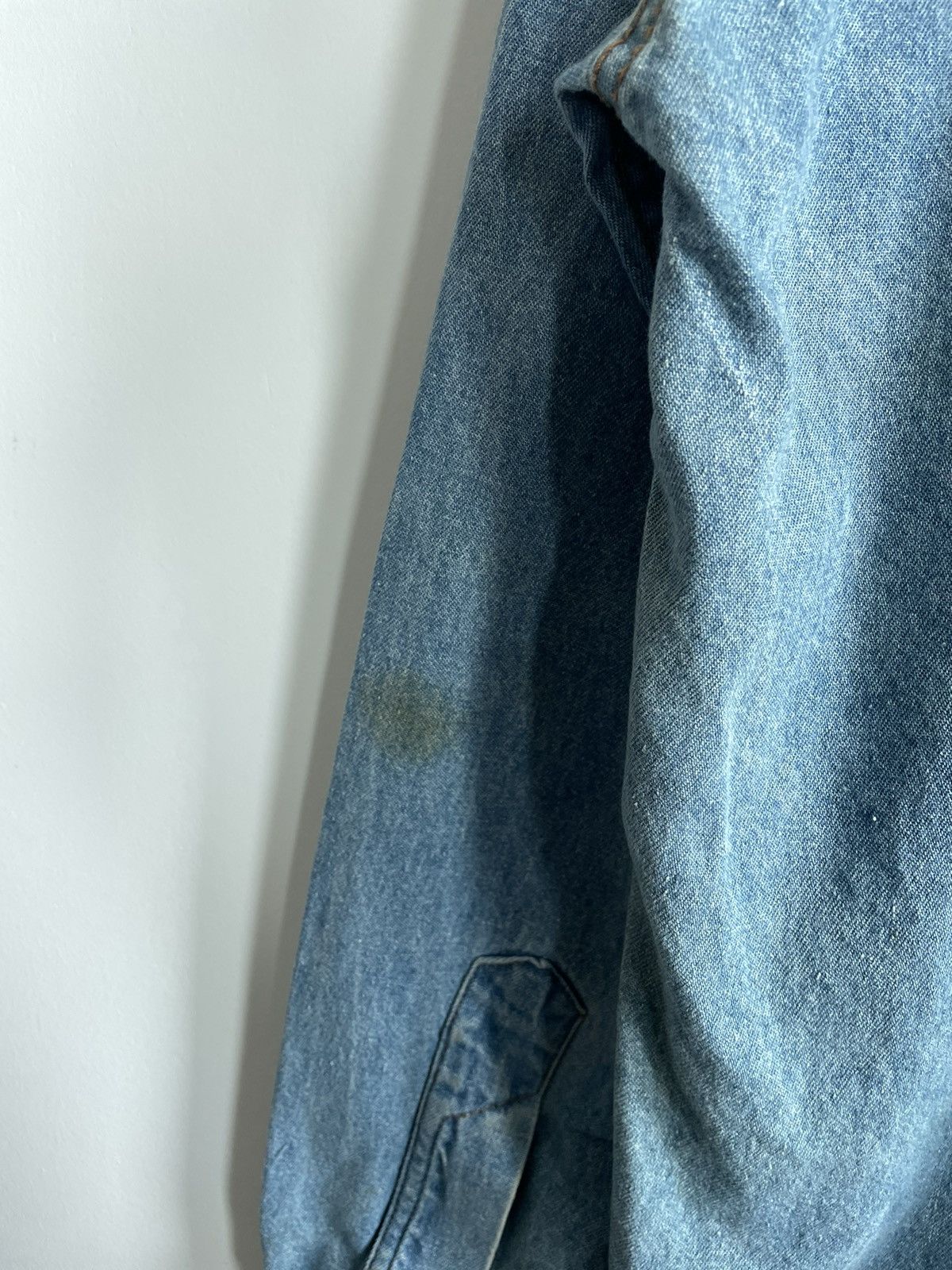 Vintage VINTAGE SHOOTER HYBRID PEARL BUTTON SNAP CHAMBRAY Size US L / EU 52-54 / 3 - 12 Thumbnail