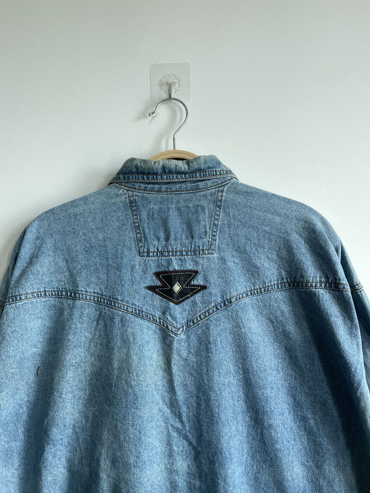 Vintage VINTAGE SHOOTER HYBRID PEARL BUTTON SNAP CHAMBRAY Size US L / EU 52-54 / 3 - 13 Thumbnail