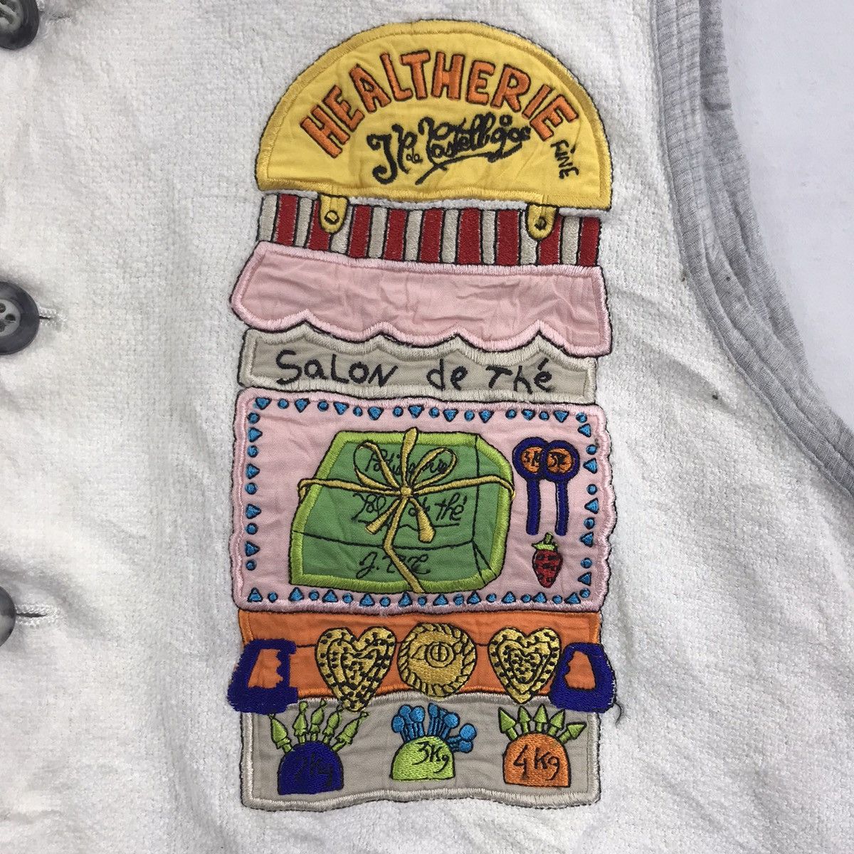 Jean Charles De Castelbajac JC DE CASTELBAJAC Healtherie Embroidered Pop Art Sweatshirt Size US M / EU 48-50 / 2 - 3 Thumbnail