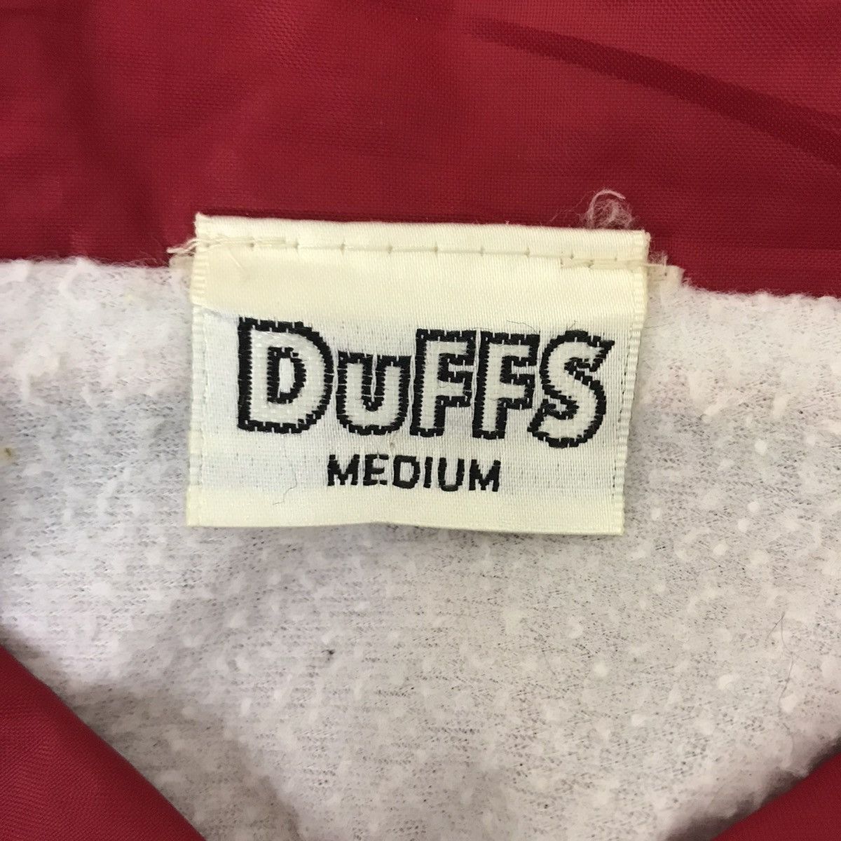 Vintage Vintage DUFFS SKATEBOARD Skate Red Bomber Coach Jacket Size US M / EU 48-50 / 2 - 4 Thumbnail
