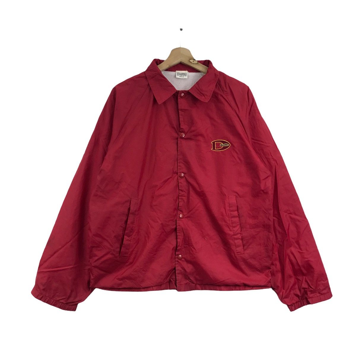 Vintage Vintage DUFFS SKATEBOARD Skate Red Bomber Coach Jacket Size US M / EU 48-50 / 2 - 1 Thumbnail