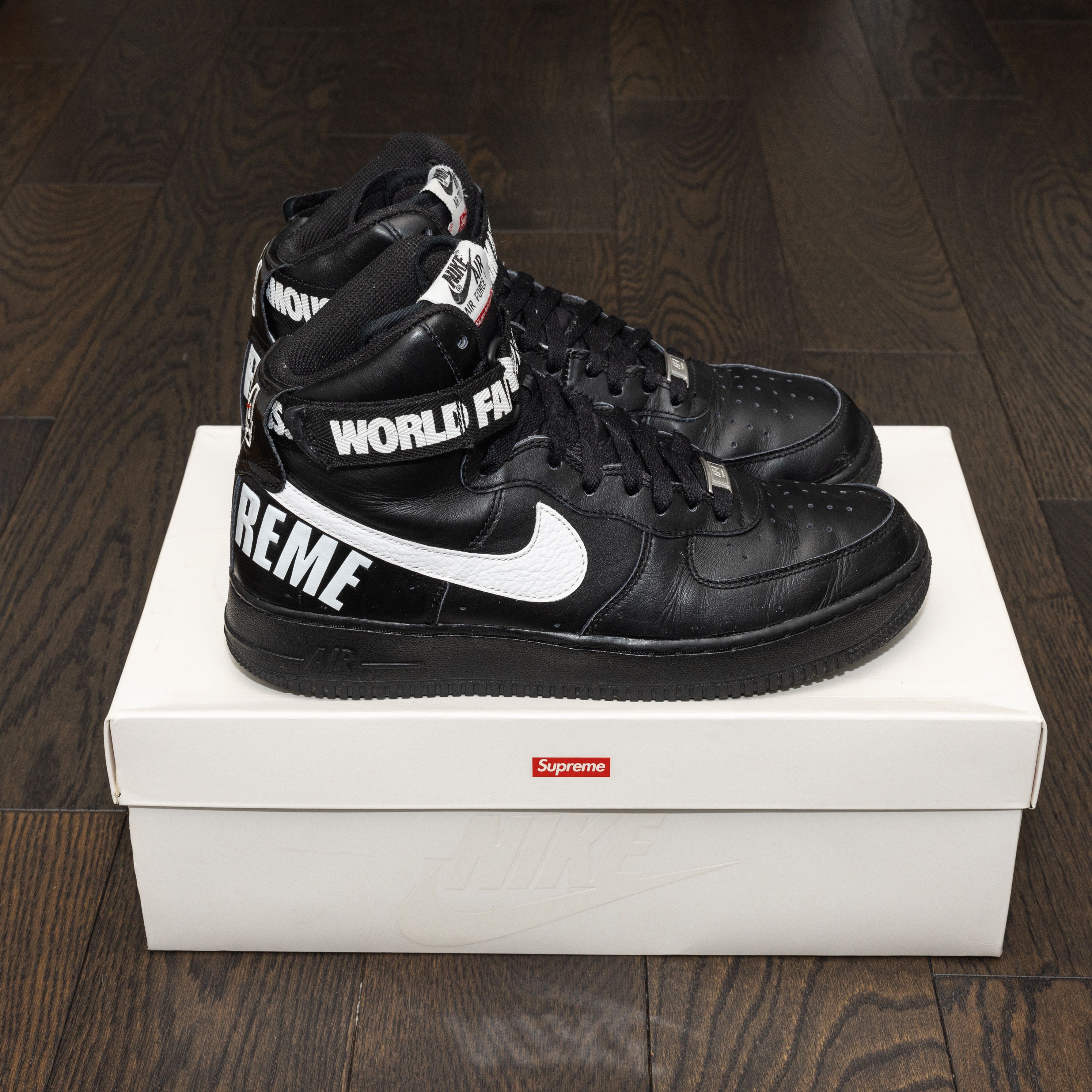 Nike Air Force 1 High Supreme World Famous White