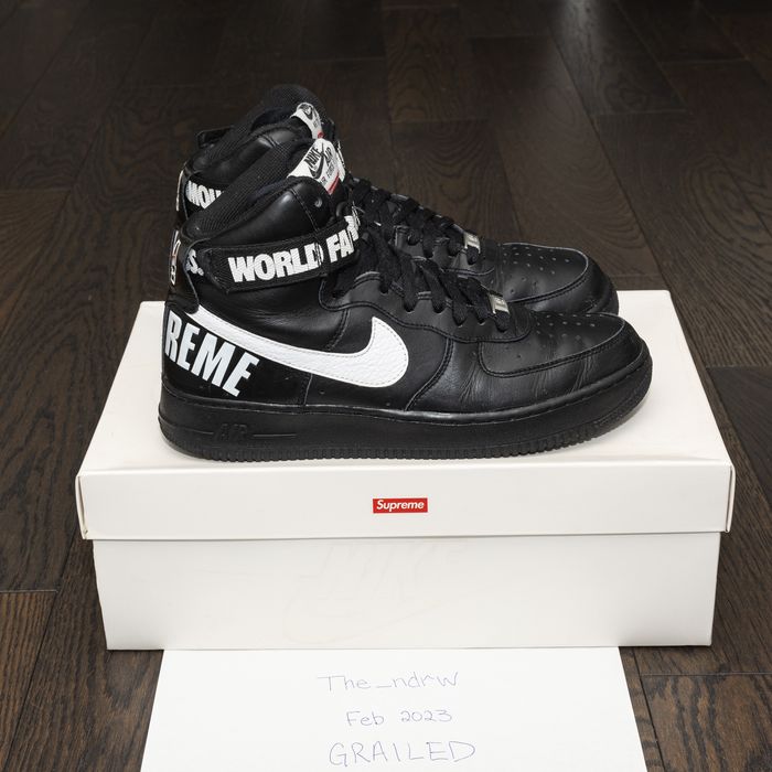 Nike Air Force 1 High Supreme World Famous Black