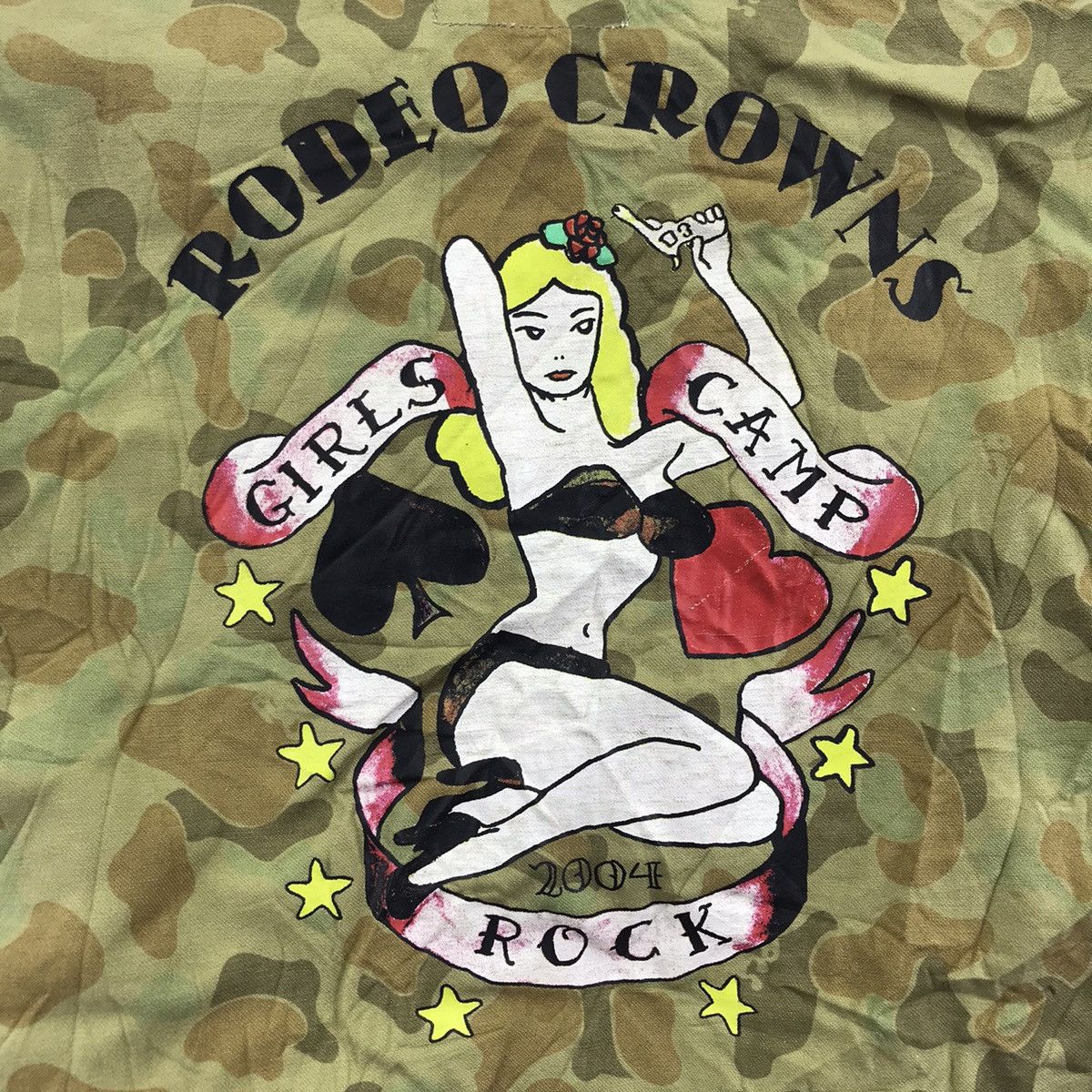 Other RODEO CROWNS Girls Camp Rock Duck Camo Military Japan Jacket Size US S / EU 44-46 / 1 - 2 Thumbnail