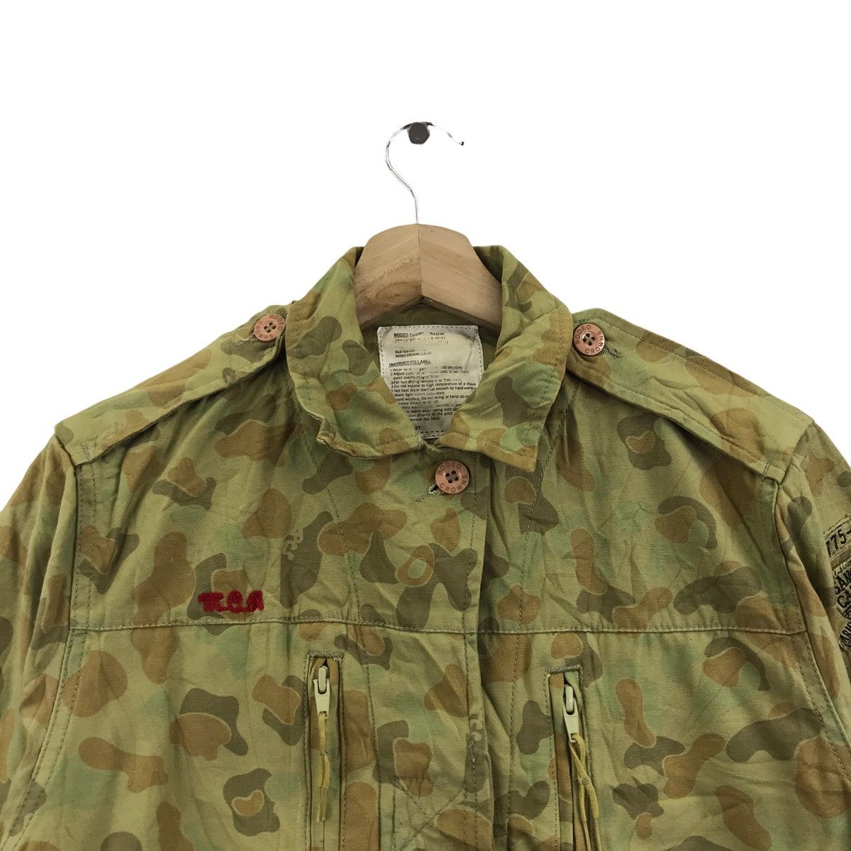 Other RODEO CROWNS Girls Camp Rock Duck Camo Military Japan Jacket Size US S / EU 44-46 / 1 - 4 Thumbnail