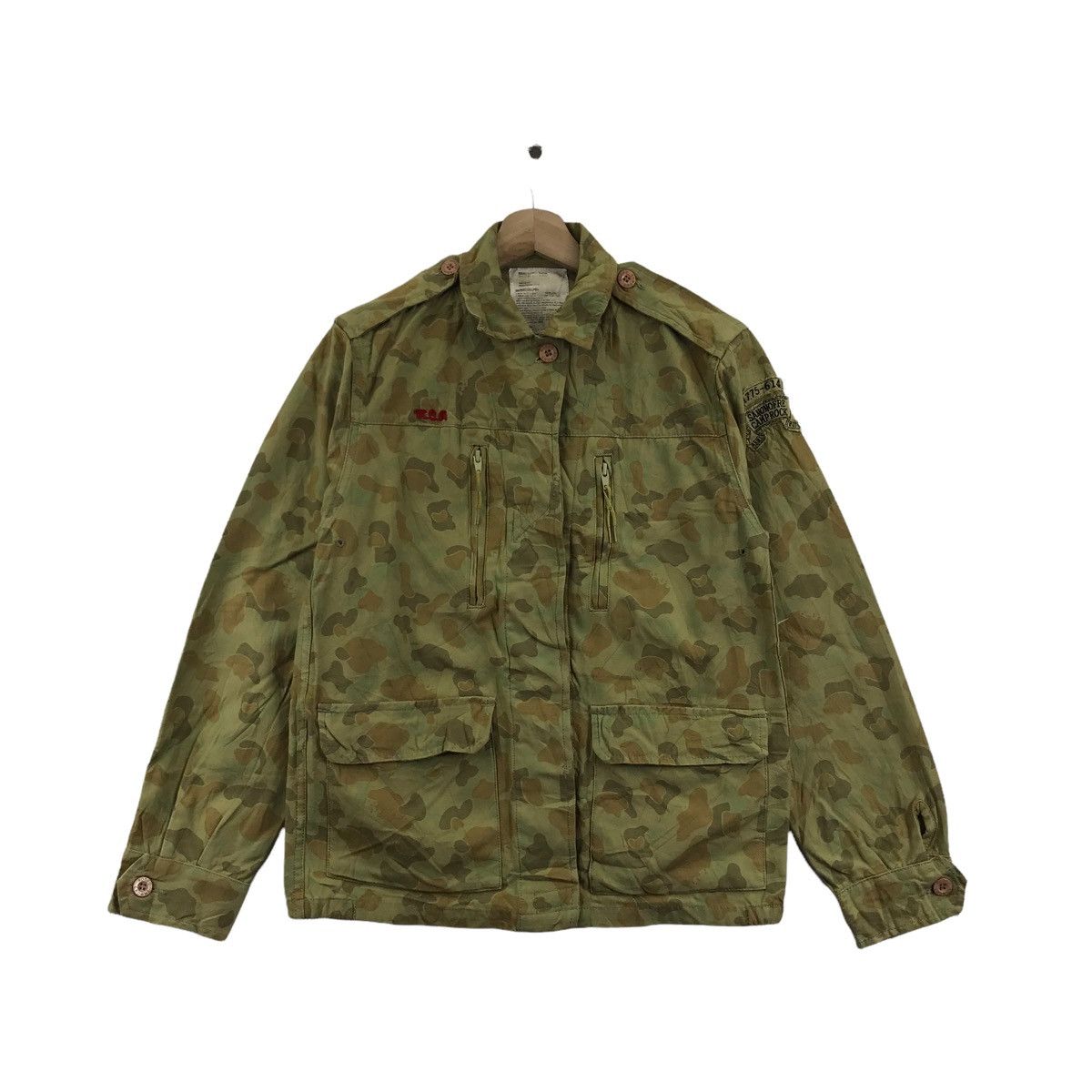 Other RODEO CROWNS Girls Camp Rock Duck Camo Military Japan Jacket Size US S / EU 44-46 / 1 - 3 Thumbnail