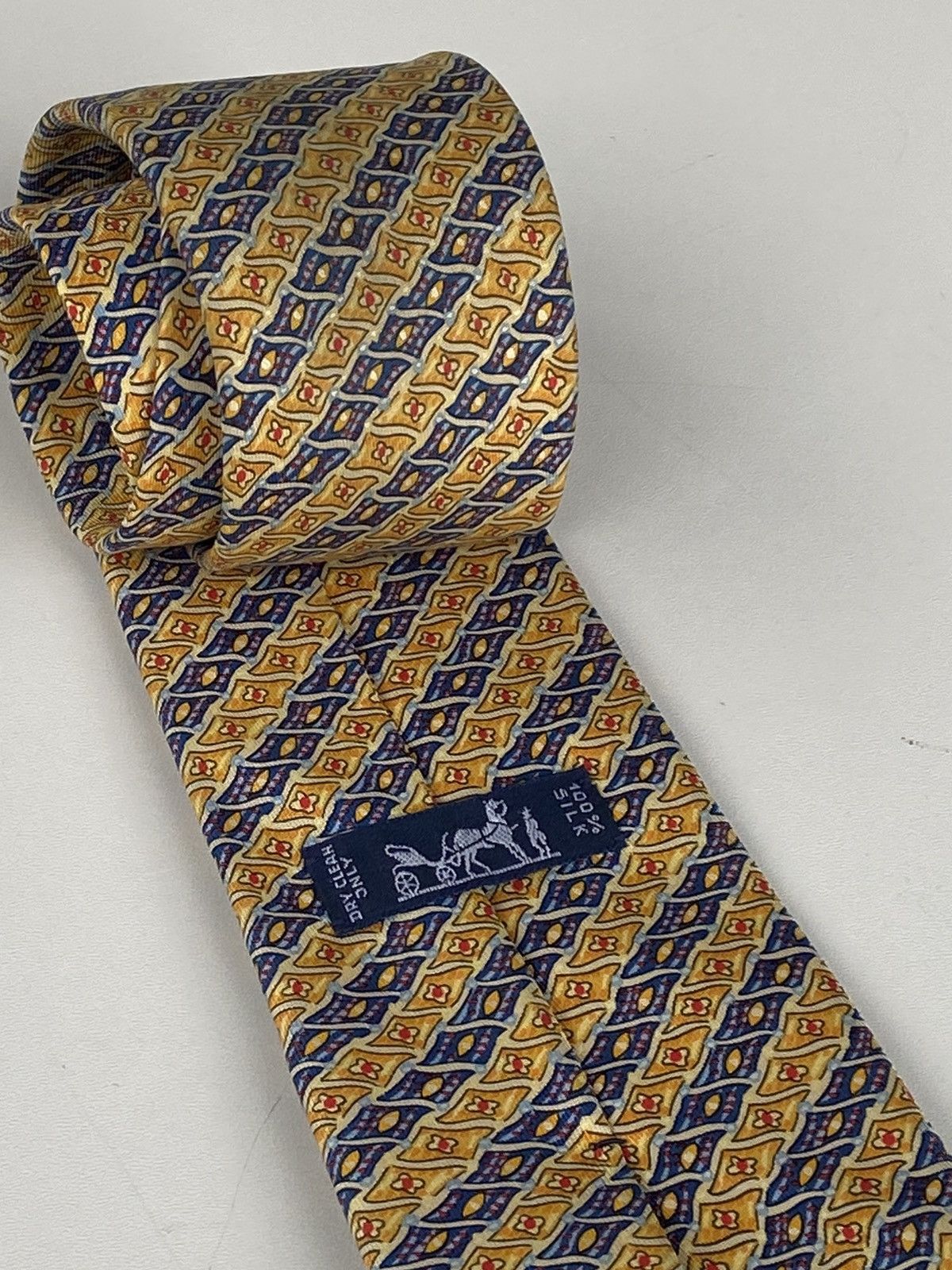Hermes Hermes tie red 100% silk Size ONE SIZE - 6 Thumbnail