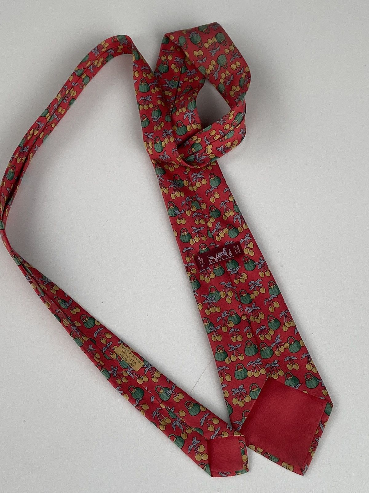 Hermes Hermes tie red 100% silk Size ONE SIZE - 13 Thumbnail
