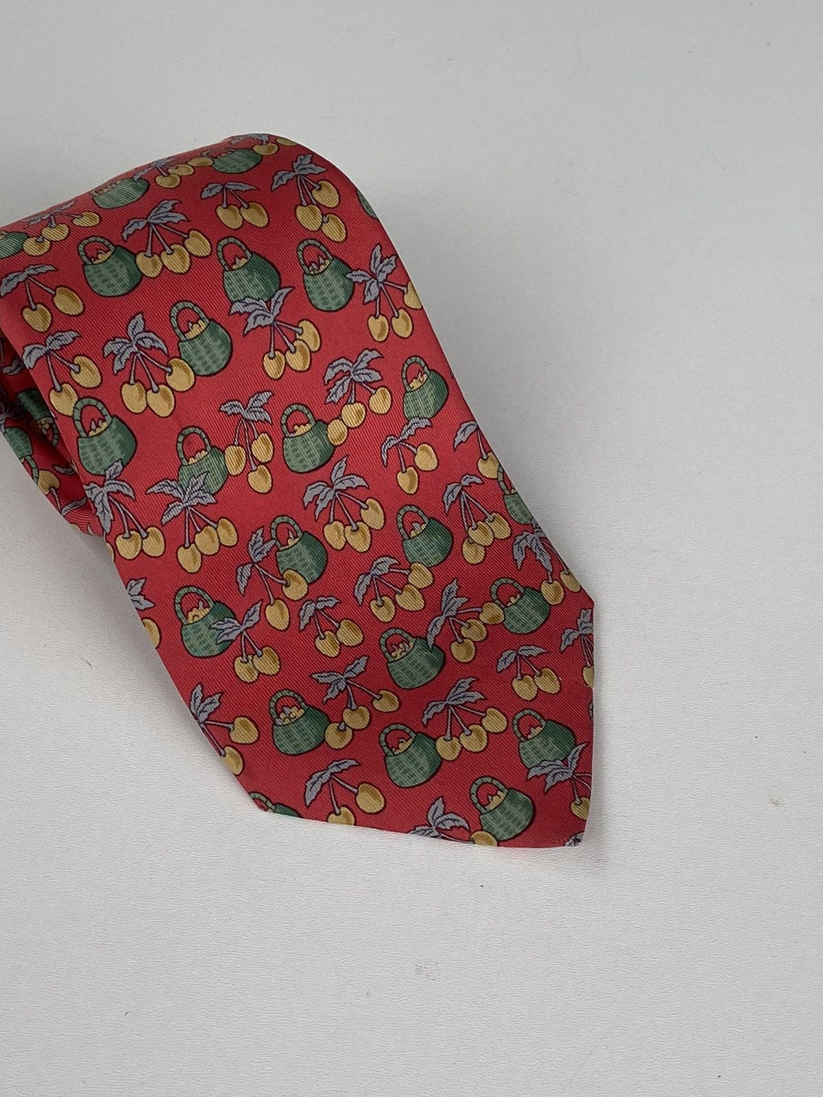 Hermes Hermes tie red 100% silk Size ONE SIZE - 3 Thumbnail