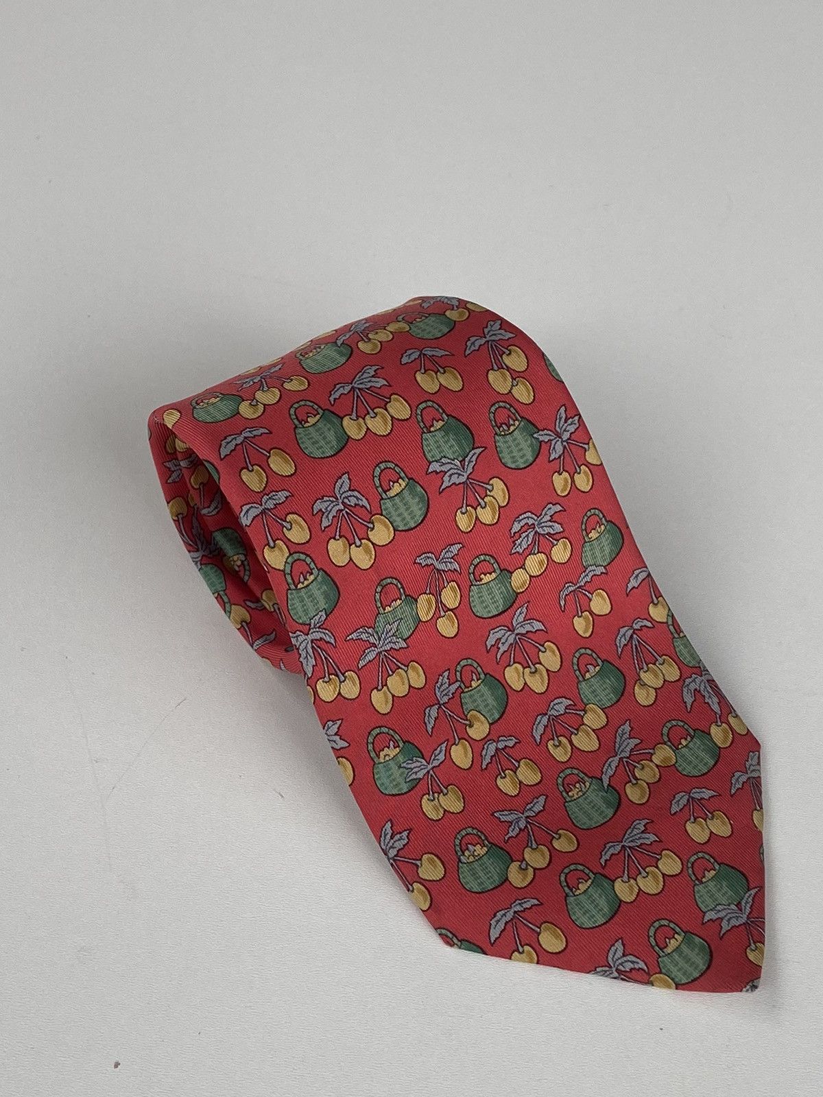 Hermes Hermes tie red 100% silk Size ONE SIZE - 2 Thumbnail