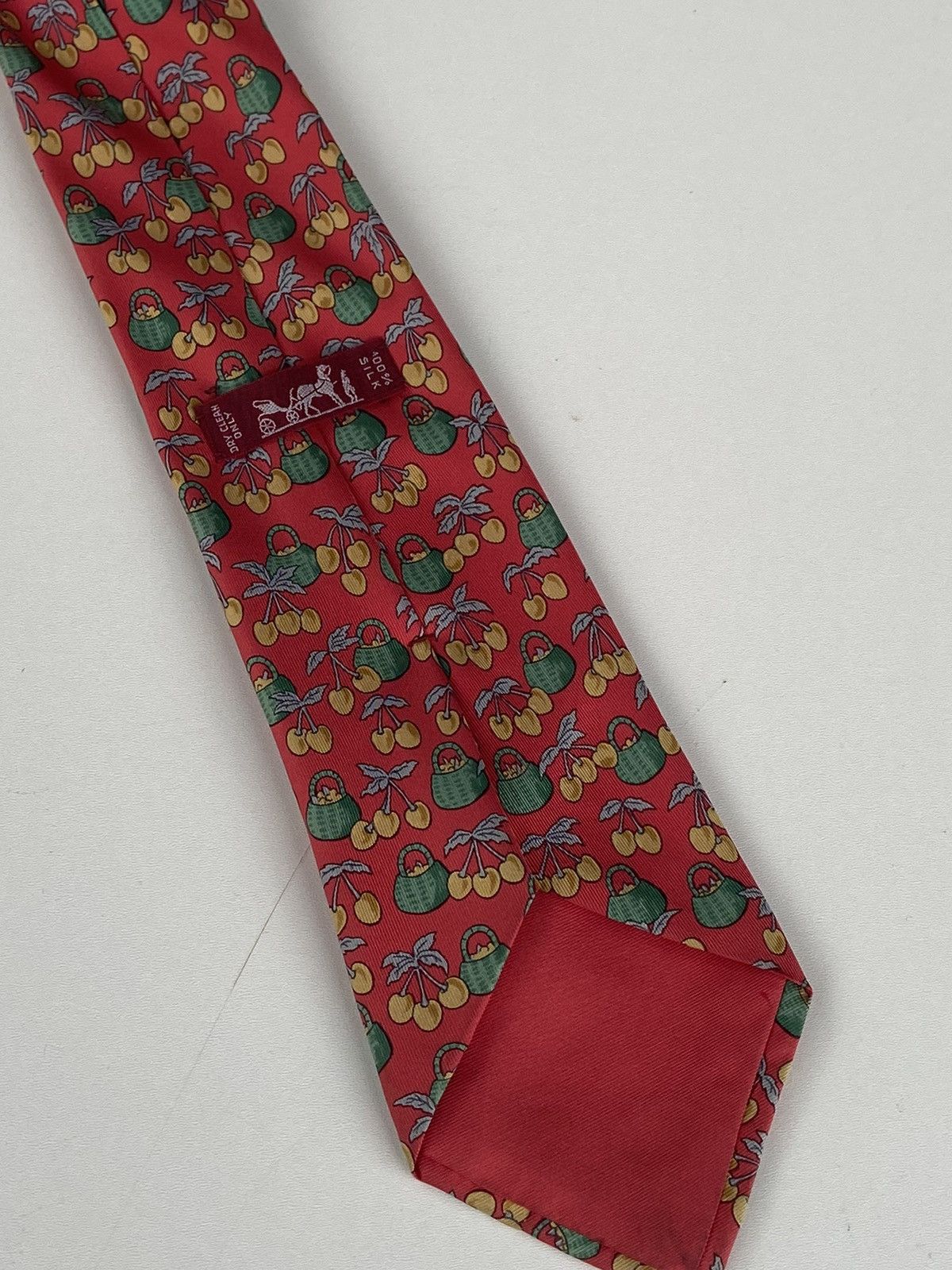 Hermes Hermes tie red 100% silk Size ONE SIZE - 7 Thumbnail