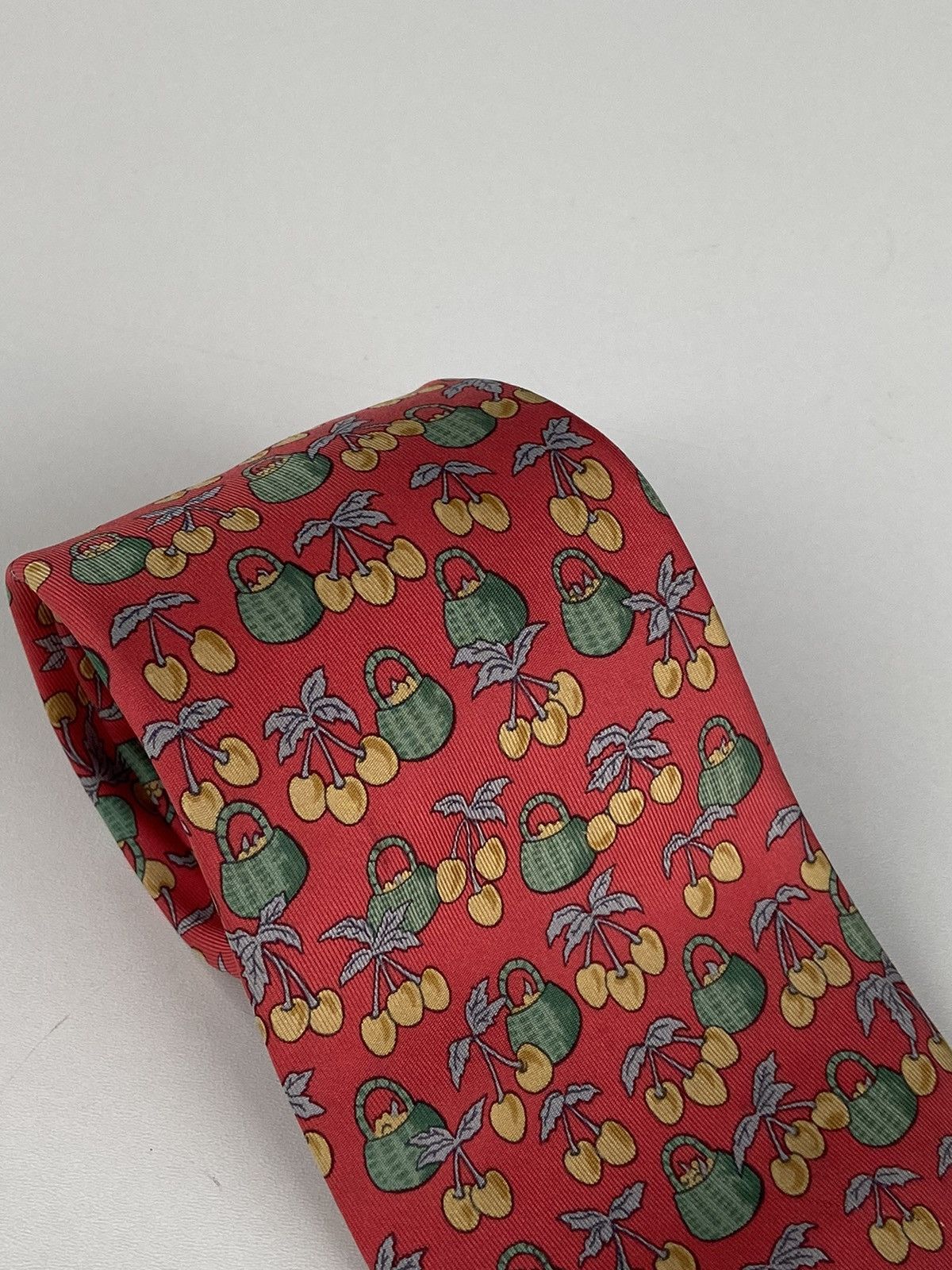Hermes Hermes tie red 100% silk Size ONE SIZE - 4 Thumbnail