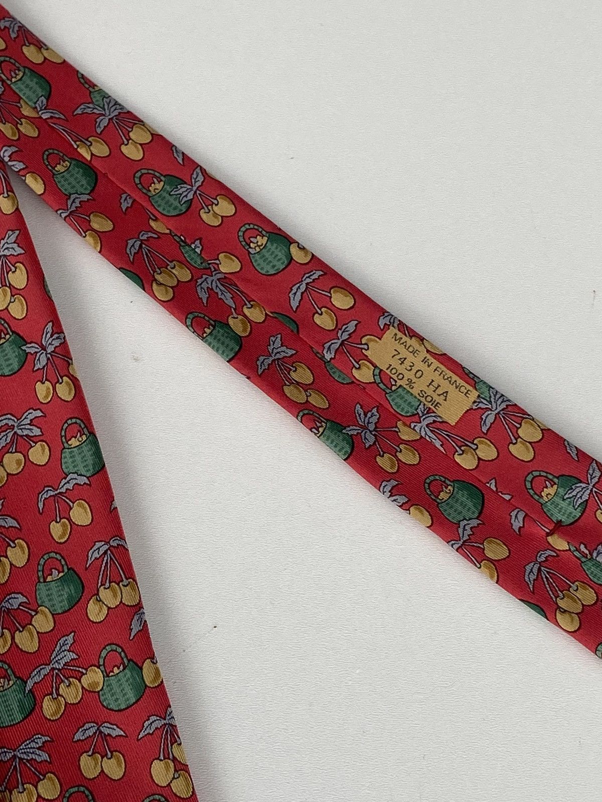 Hermes Hermes tie red 100% silk Size ONE SIZE - 10 Thumbnail