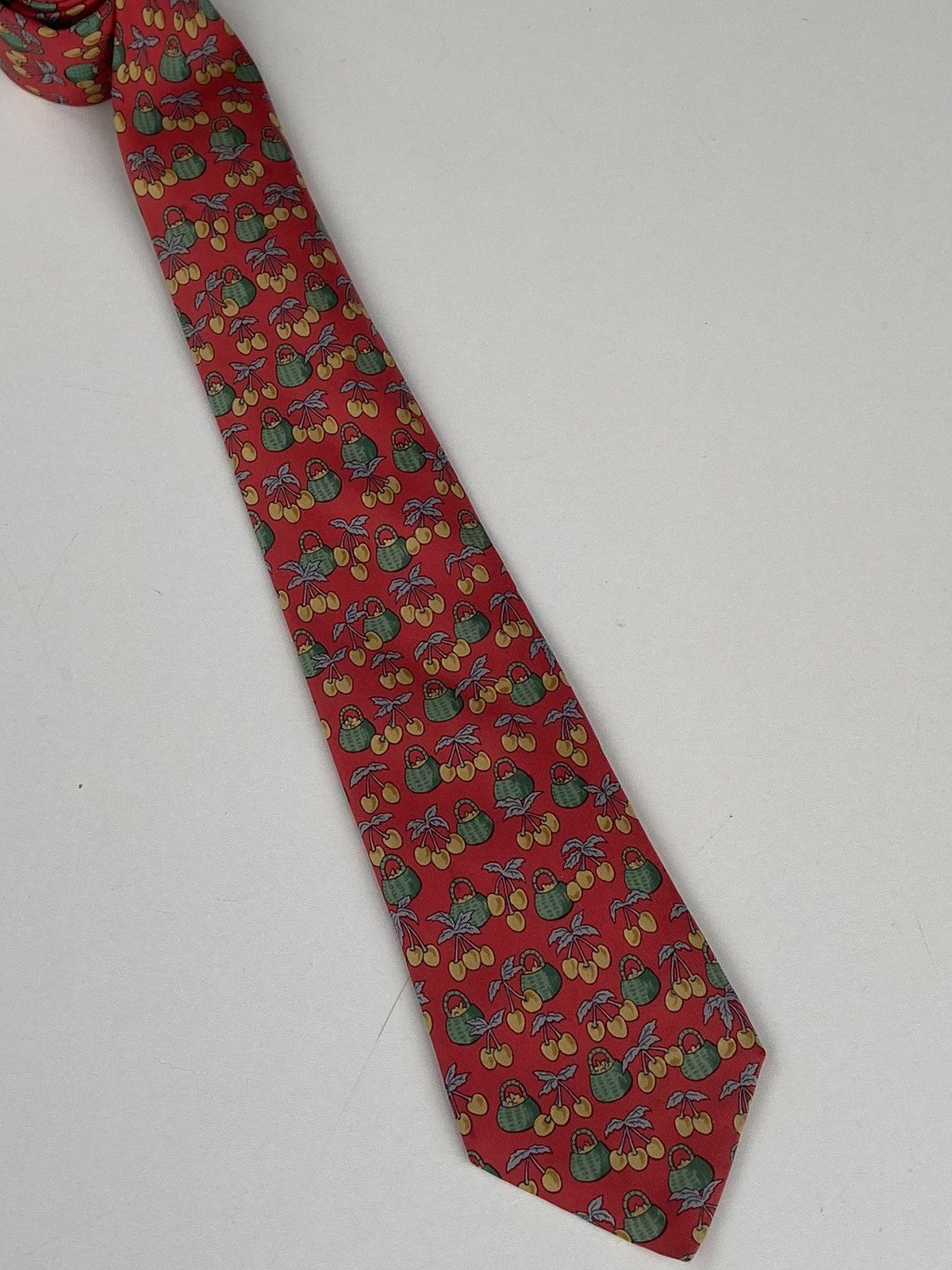 Hermes Hermes tie red 100% silk Size ONE SIZE - 5 Thumbnail