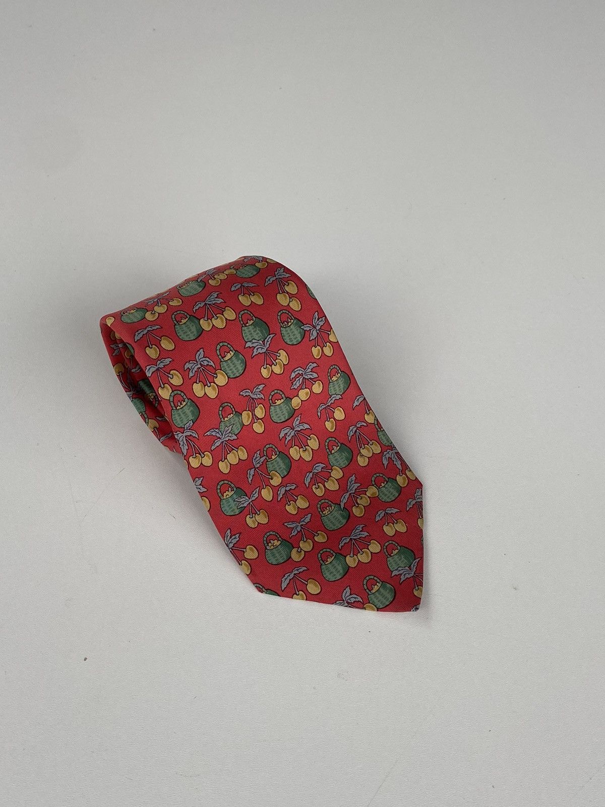Hermes Hermes tie red 100% silk Size ONE SIZE - 1 Thumbnail
