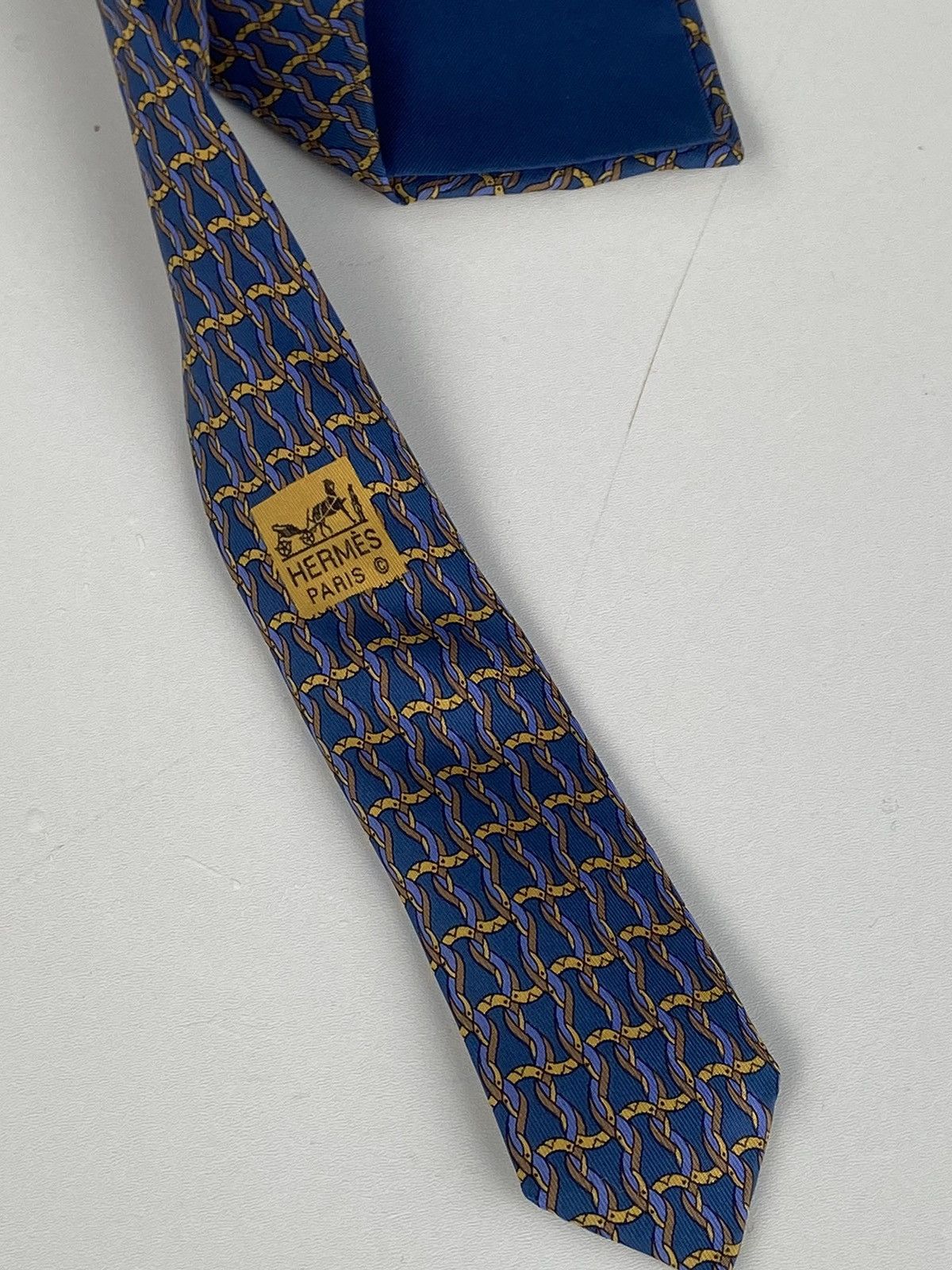 Hermes Hermes tie red 100% silk Size ONE SIZE - 10 Thumbnail