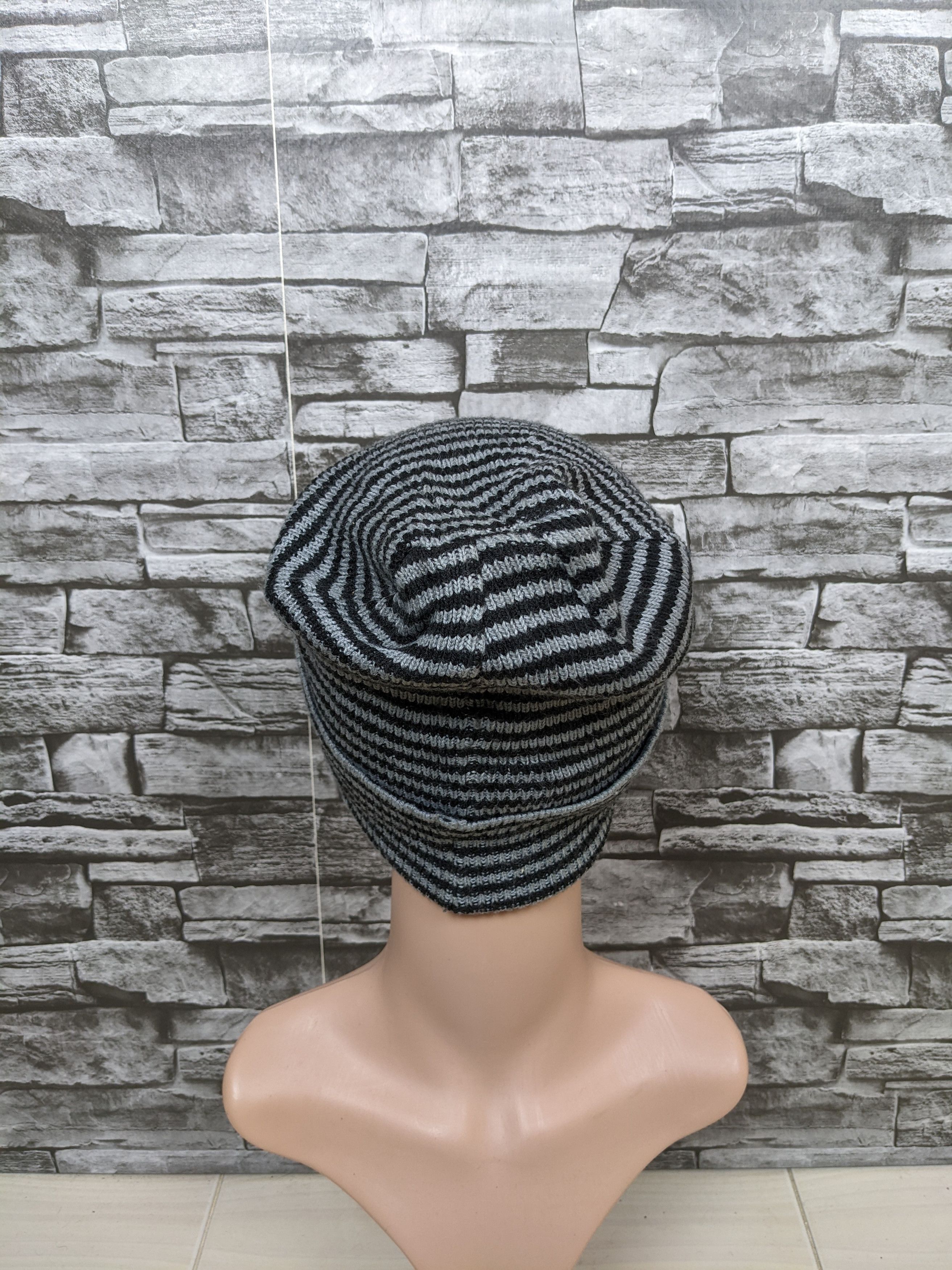 Japanese Brand Vintage Mischiebotts Strip Beanie Hat Cap Snowcap Size ONE SIZE - 2 Thumbnail