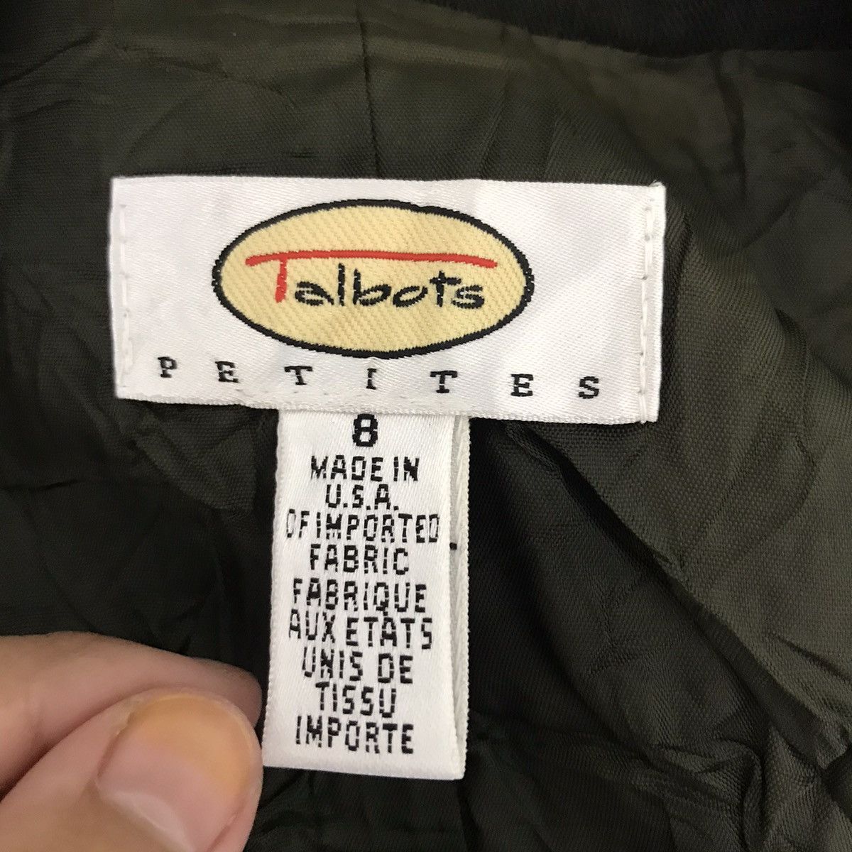 Vintage Vintage TALBOT PETITES USA Blazer Coat Jacket Size US S / EU 44-46 / 1 - 3 Thumbnail
