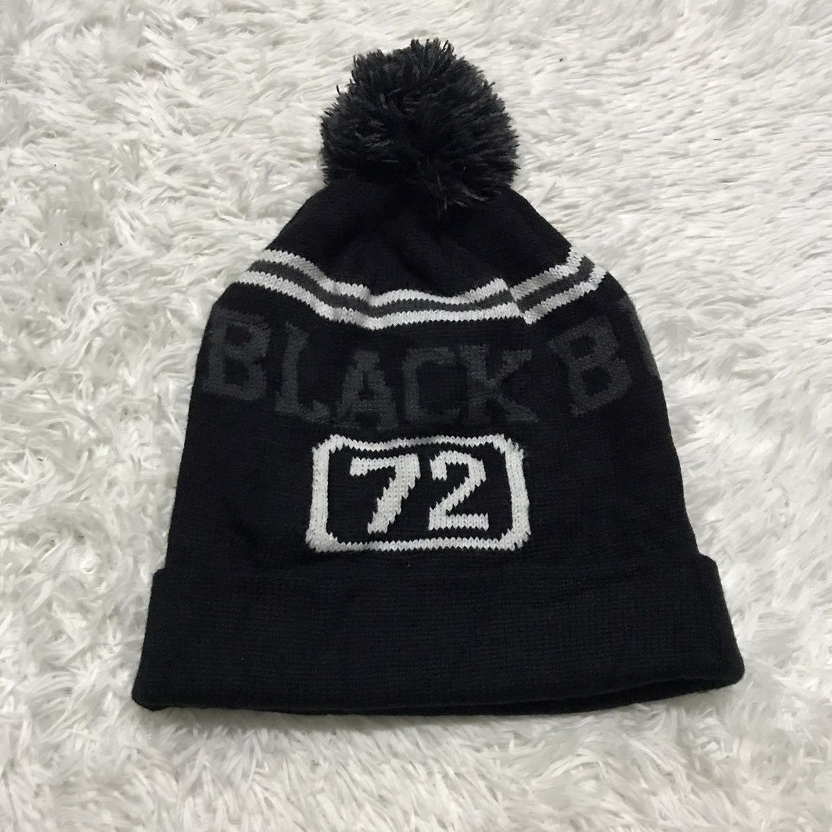 Japanese Brand Black bulldogs beanie hat snow cap Size ONE SIZE - 3 Thumbnail