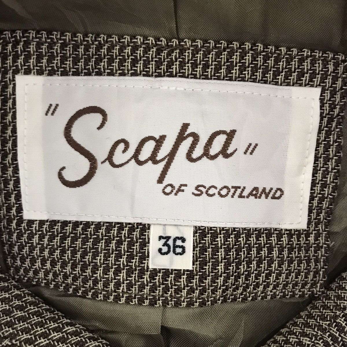 Vintage SCAPA Of SCOTLAND Antwerp Check Coat Jacket Size US S / EU 44-46 / 1 - 4 Thumbnail
