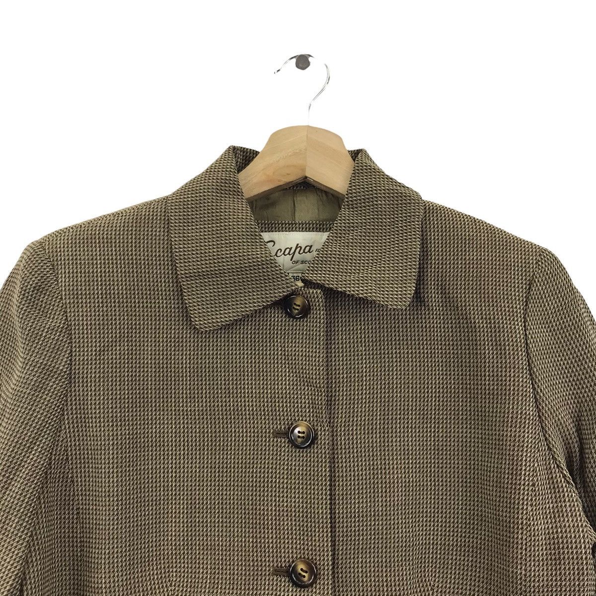 Vintage SCAPA Of SCOTLAND Antwerp Check Coat Jacket Size US S / EU 44-46 / 1 - 2 Thumbnail