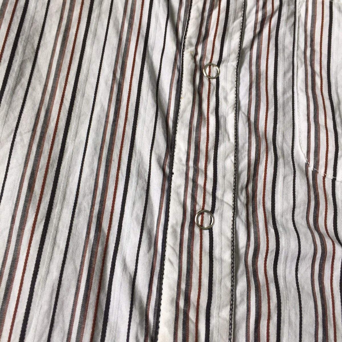 Flannel Blue black white checked stripes double side flannel shirt Size US M / EU 48-50 / 2 - 13 Thumbnail