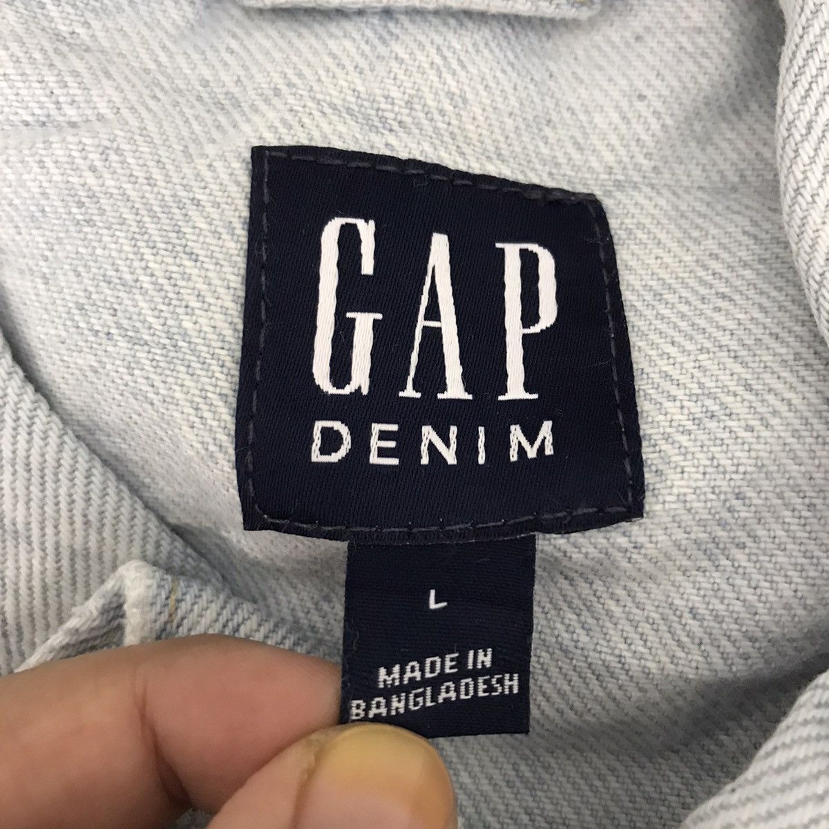 Gap Distressed GAP DENIM Japan Jeans Motorcycle Bike Jacket Size US L / EU 52-54 / 3 - 4 Thumbnail