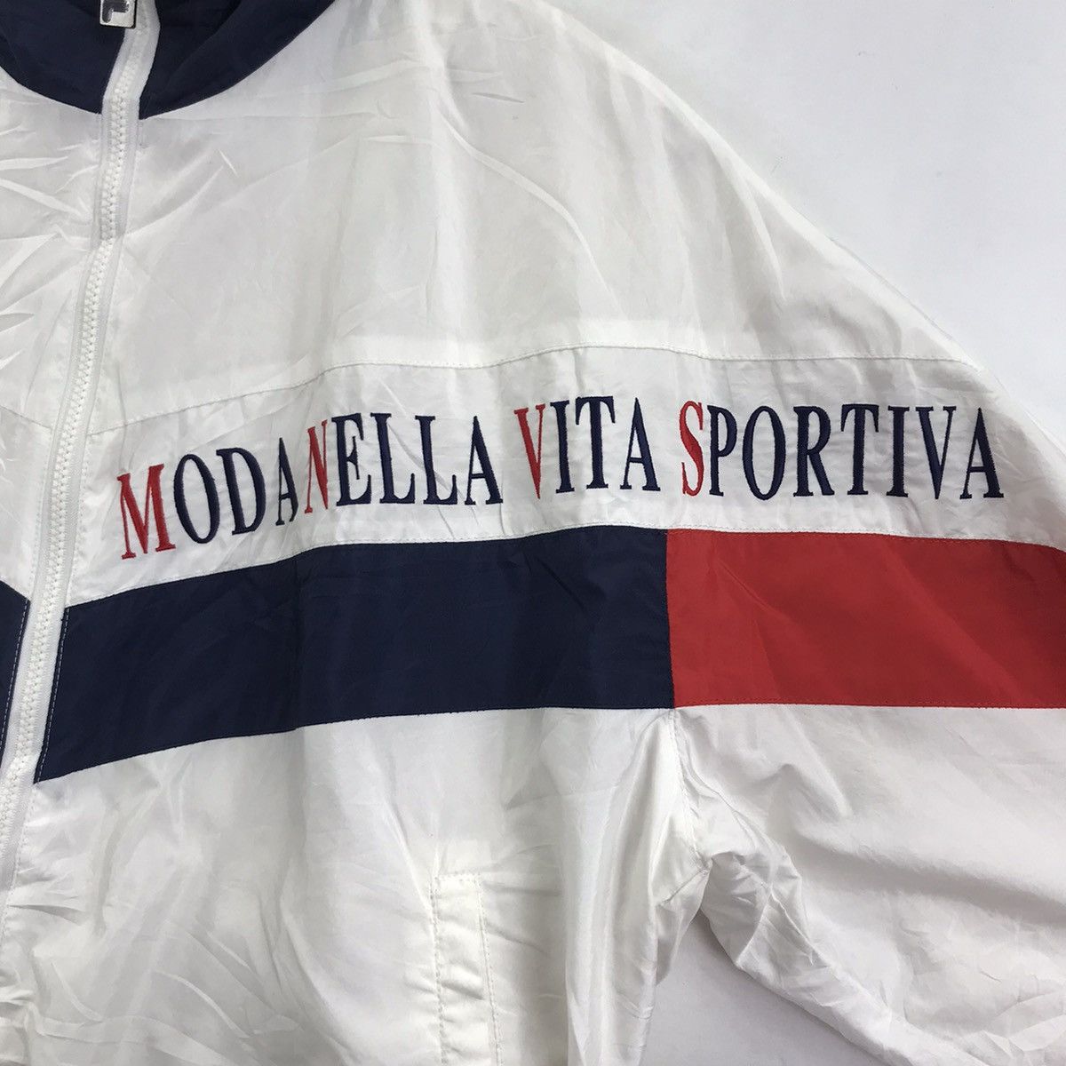 Fila FILA ITALY Moda Nella Stripes Sport White Windbreaker Jacket Size US S / EU 44-46 / 1 - 5 Thumbnail
