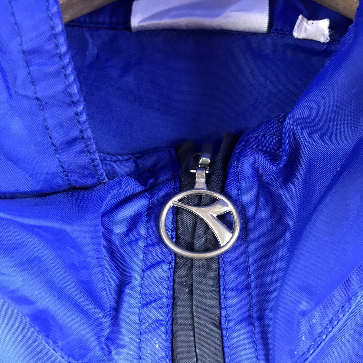 Diadora DIADORA SPORTSWEAR Side Tape Blue Hooded Windbreaker Jacket Size US XXL / EU 58 / 5 - 5 Thumbnail