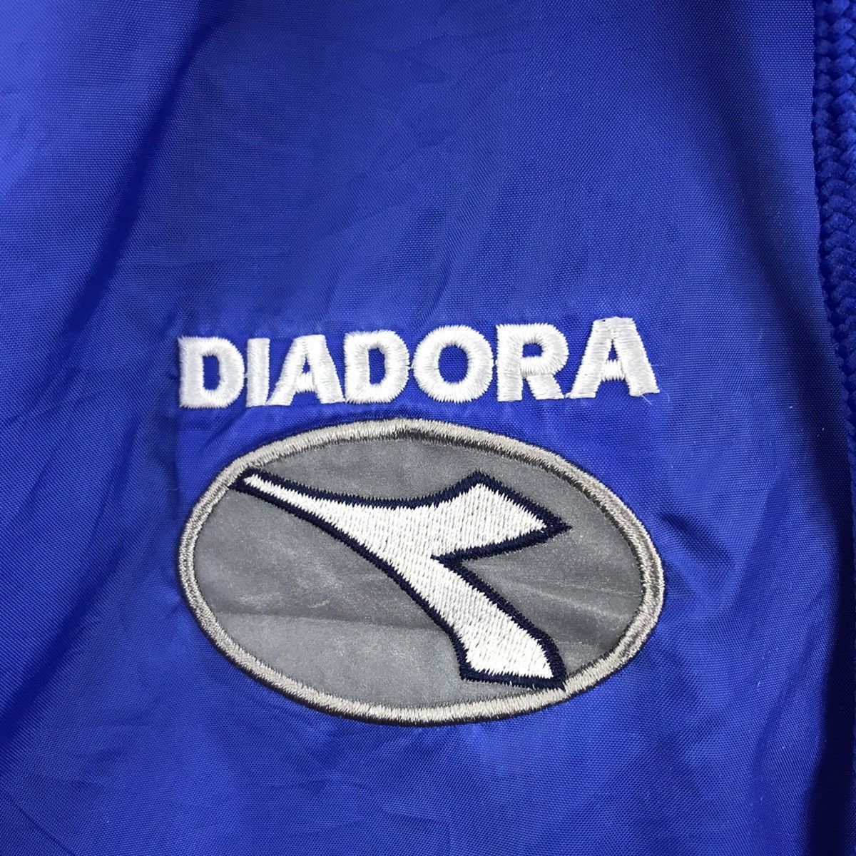 Diadora DIADORA SPORTSWEAR Side Tape Blue Hooded Windbreaker Jacket Size US XXL / EU 58 / 5 - 4 Thumbnail