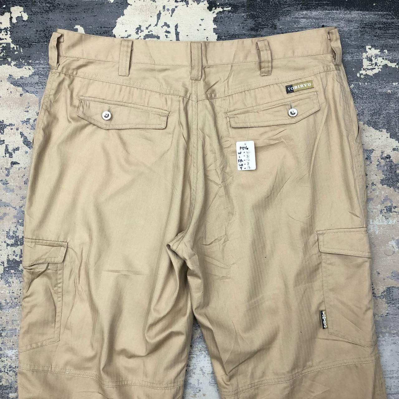 Japanese Brand P516 TOBIRYU JAPAN CARGO PANTS GRIP HEM Size US 36 / EU 52 - 4 Thumbnail