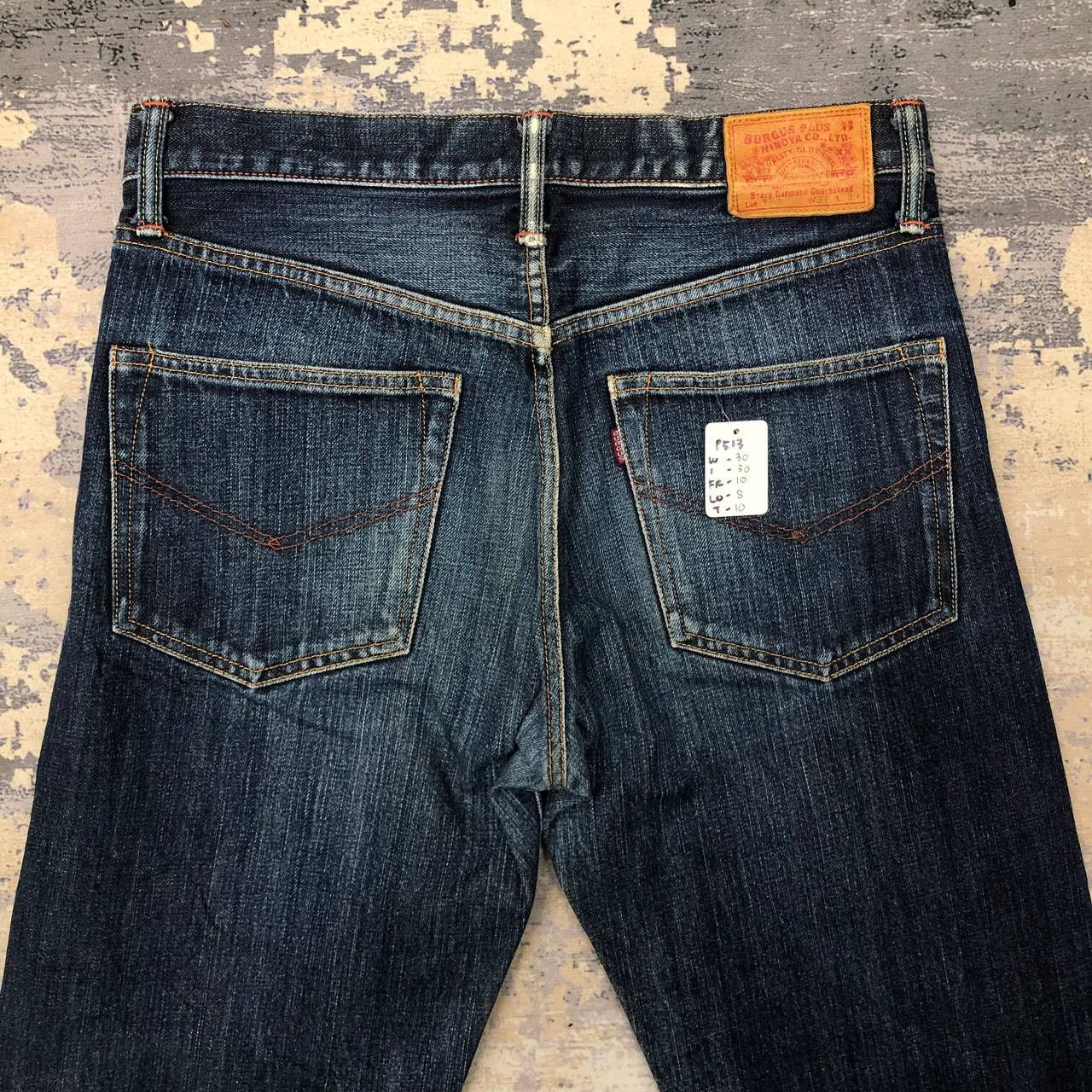 Burgus Plus P513 BURGUS PLUS X HINOYA DISTRESSED DENIM Size US 30 / EU 46 - 4 Thumbnail