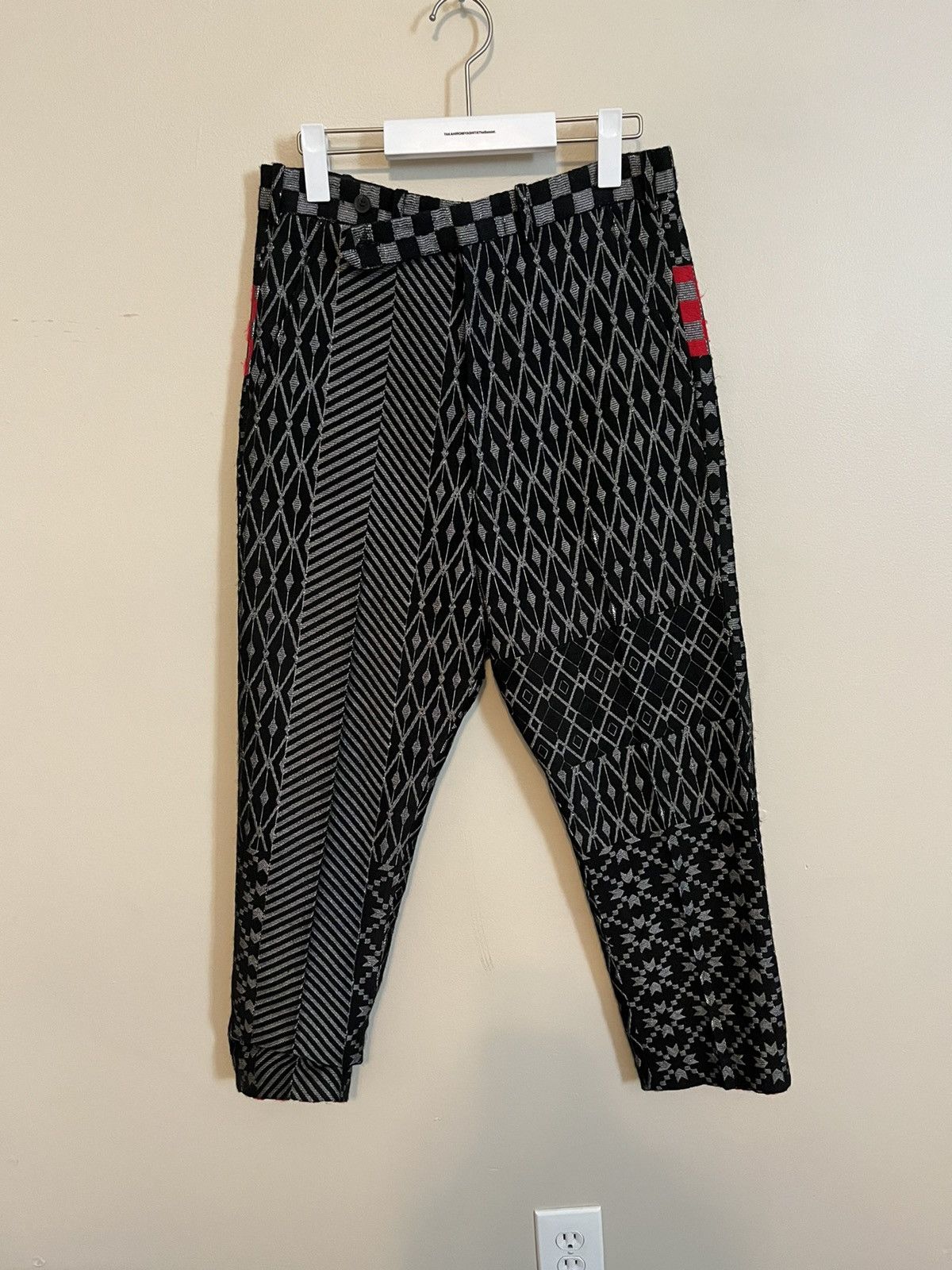Haider Ackermann Cropped jacquard pants Size US 29 - 1 Thumbnail