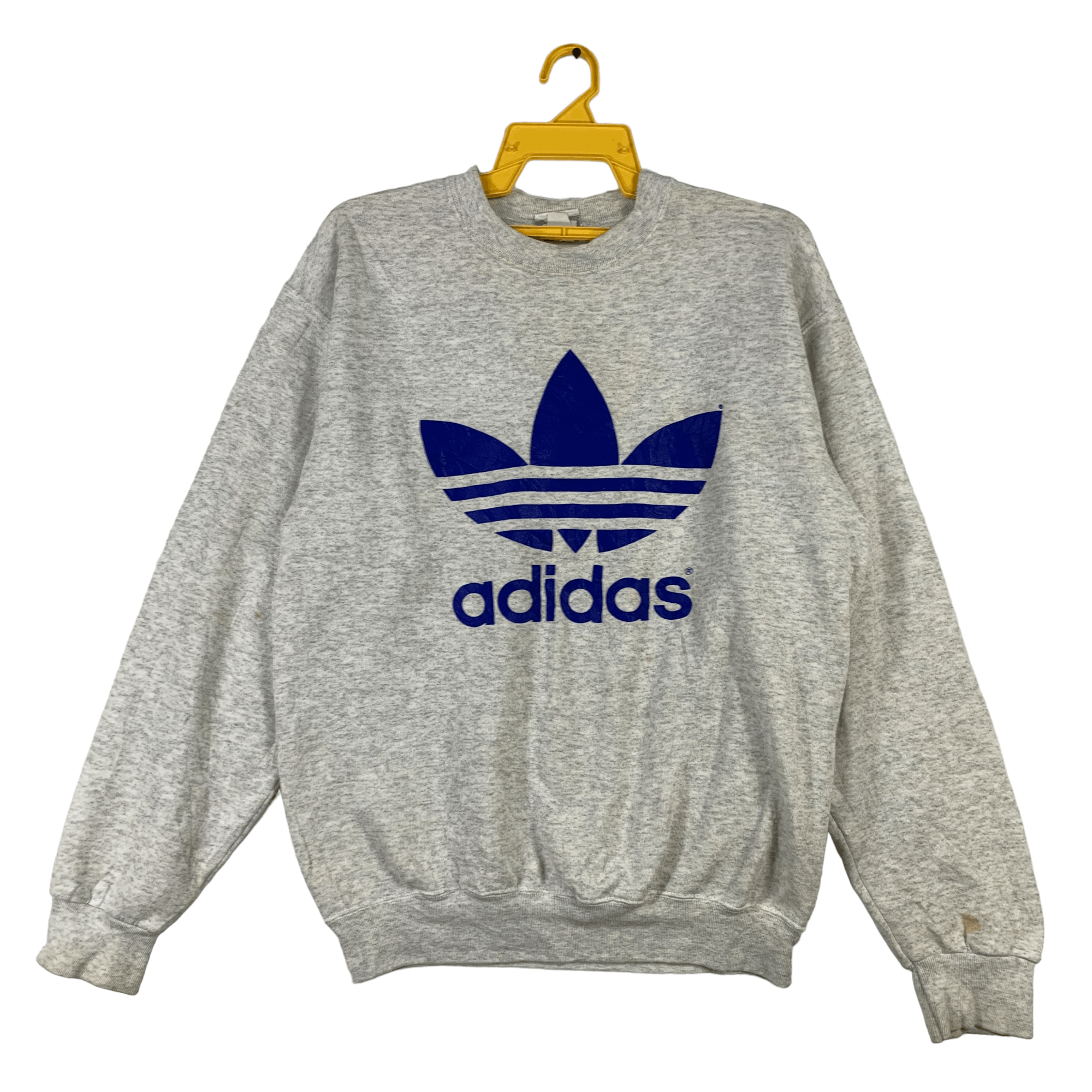 Vintage Adidas Trefoil Hoodie Adidas Pullover Gold Adidas Trefoil