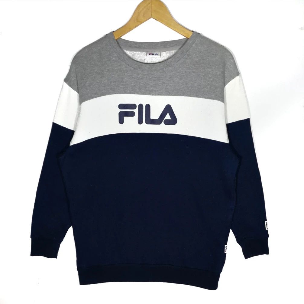 Fila × Vintage Fila Sweatshirt Big Logo multicolour size large Size US L / EU 52-54 / 3 - 1 Thumbnail