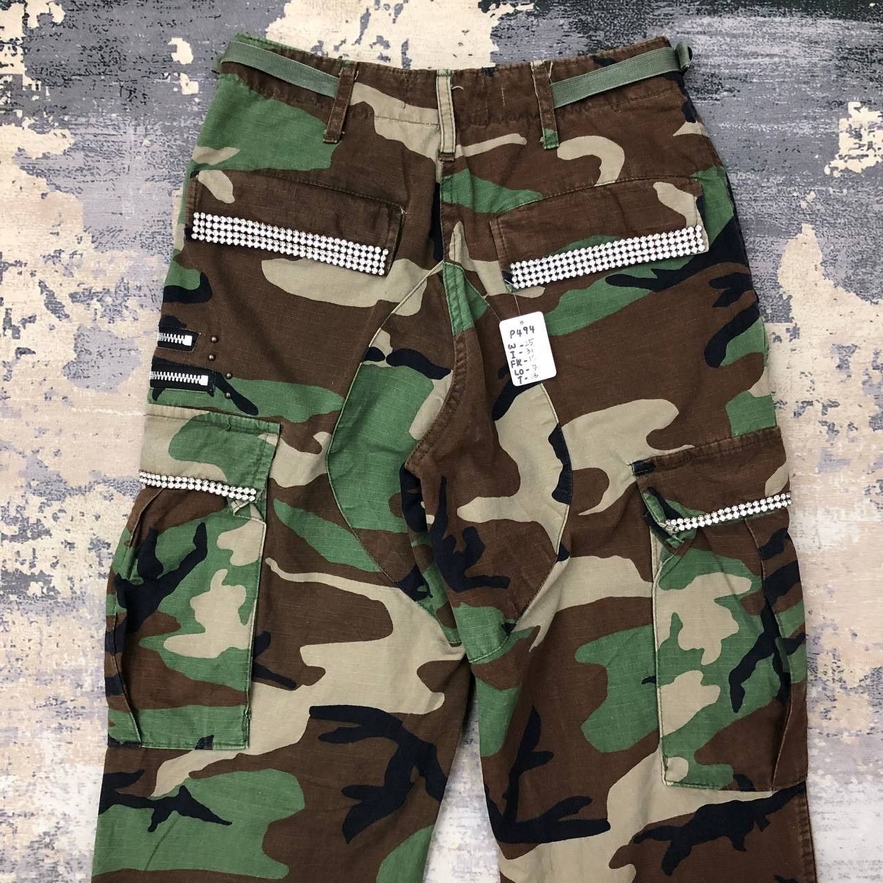 Tru-Spec P494 MUSTANG RANCH TRU-SPEC ARMY CARGO PANTS Size 26" / US 2 / IT 38 - 4 Thumbnail