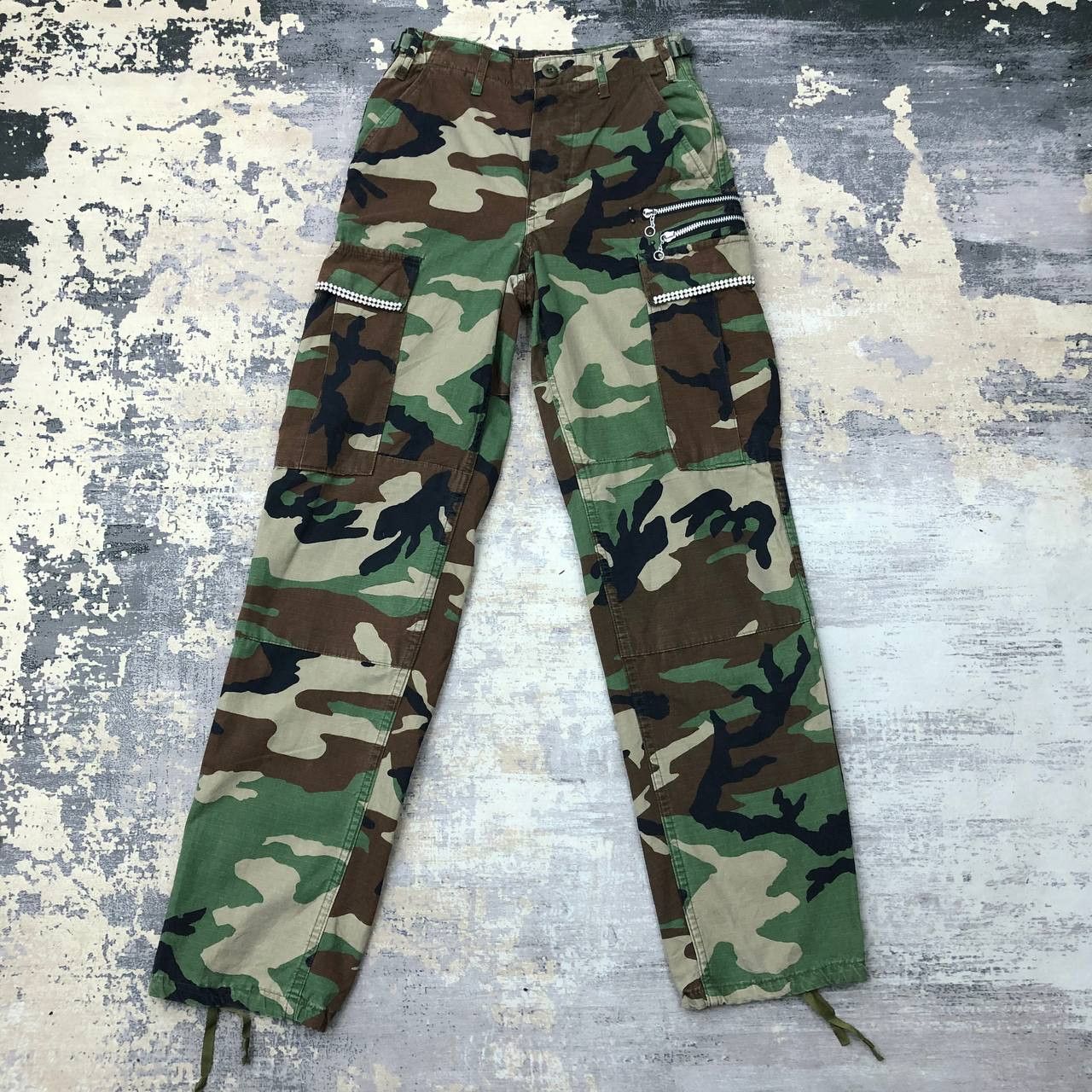 Tru-Spec P494 MUSTANG RANCH TRU-SPEC ARMY CARGO PANTS Size 26" / US 2 / IT 38 - 2 Thumbnail