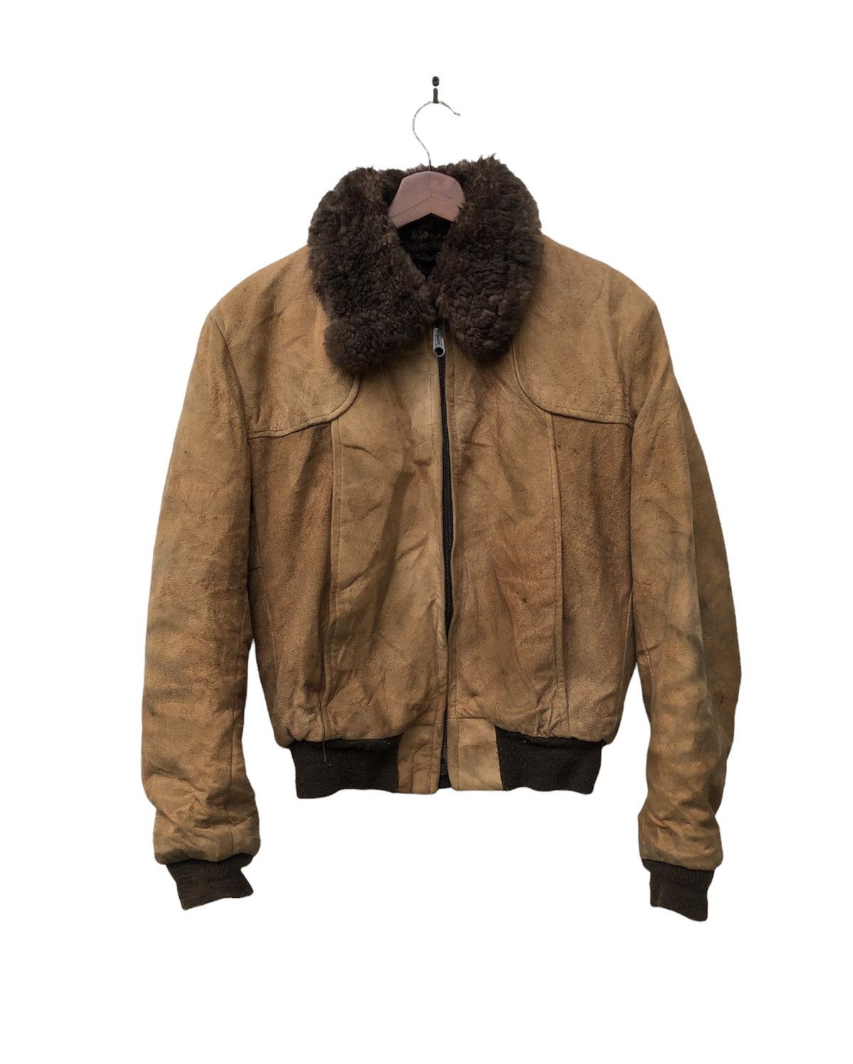 Ben Sherman 🔥GENUINE LEATHER COOPER X BEN SHERMAN SHERPA LEATHER JACKET Size US S / EU 44-46 / 1 - 2 Thumbnail