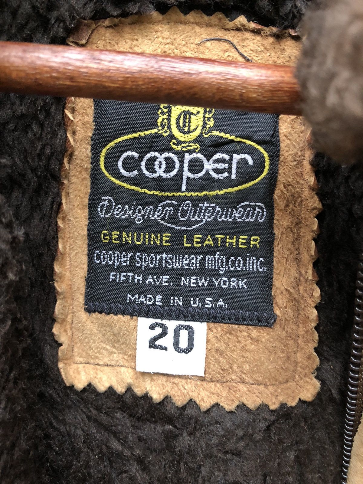 Ben Sherman 🔥GENUINE LEATHER COOPER X BEN SHERMAN SHERPA LEATHER JACKET Size US S / EU 44-46 / 1 - 4 Thumbnail