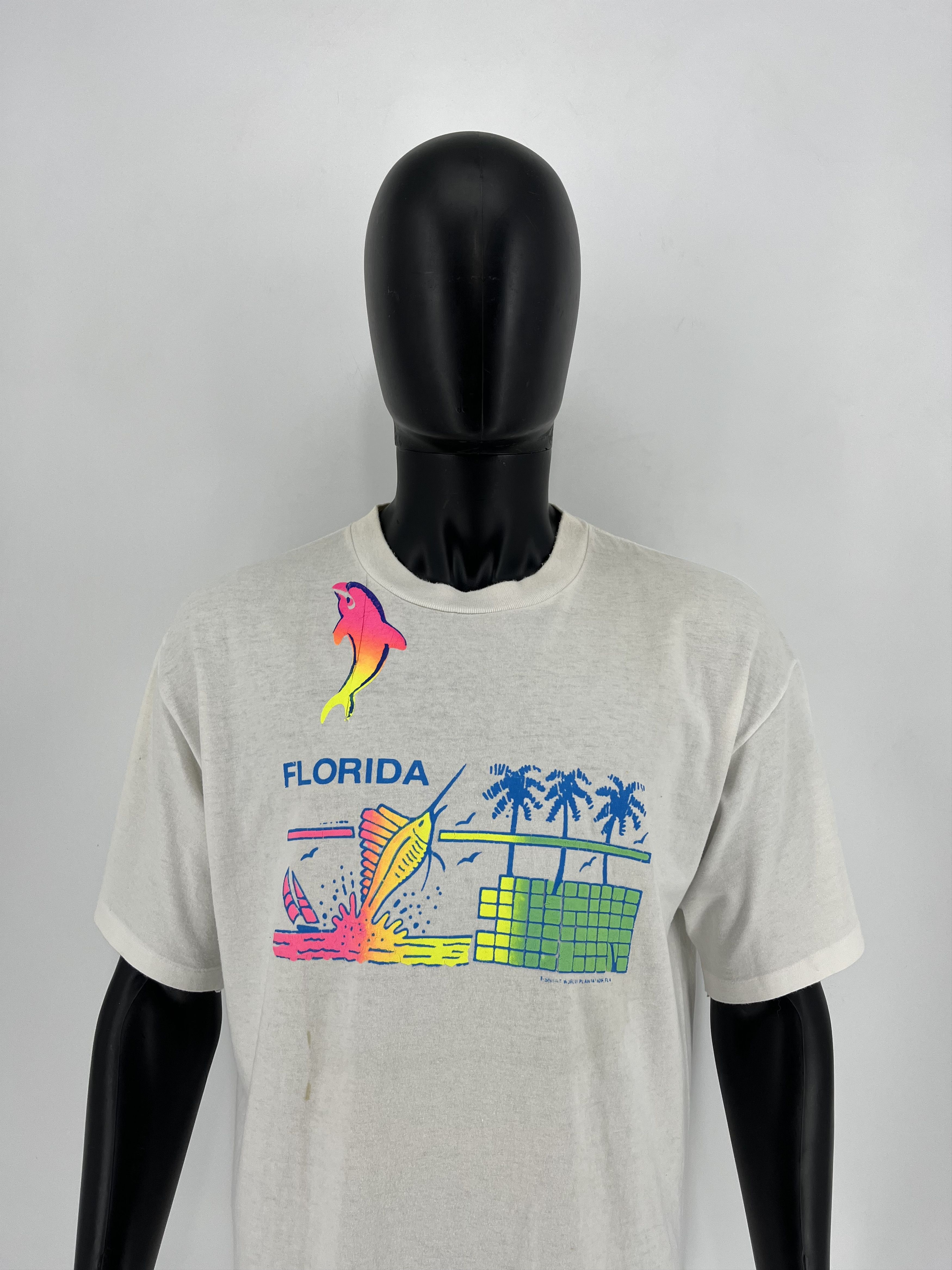 Vintage 90s Florida All Over Print Shirt Y2K Size US XL / EU 56 / 4 - 1 Thumbnail
