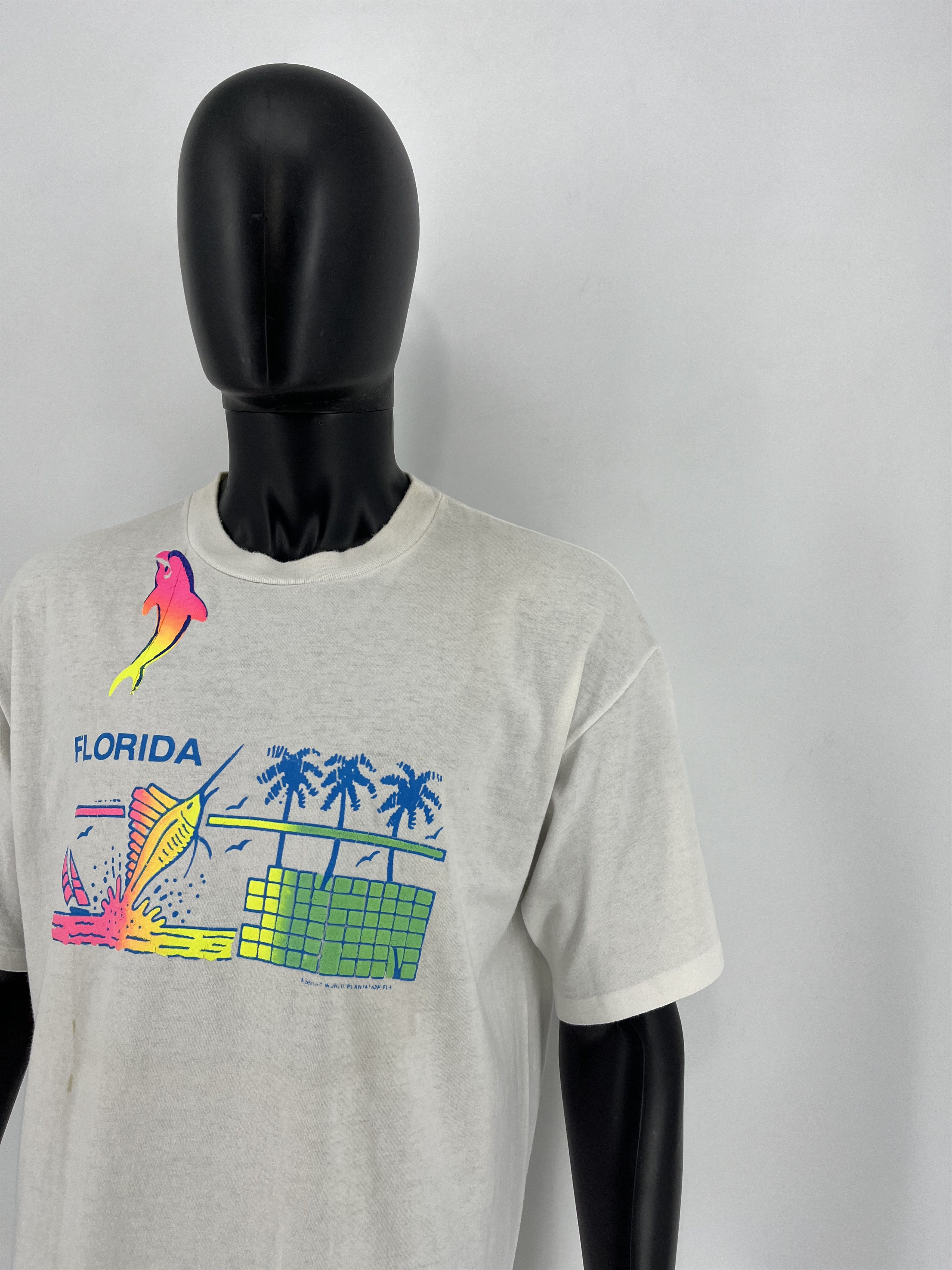 Vintage 90s Florida All Over Print Shirt Y2K Size US XL / EU 56 / 4 - 4 Thumbnail
