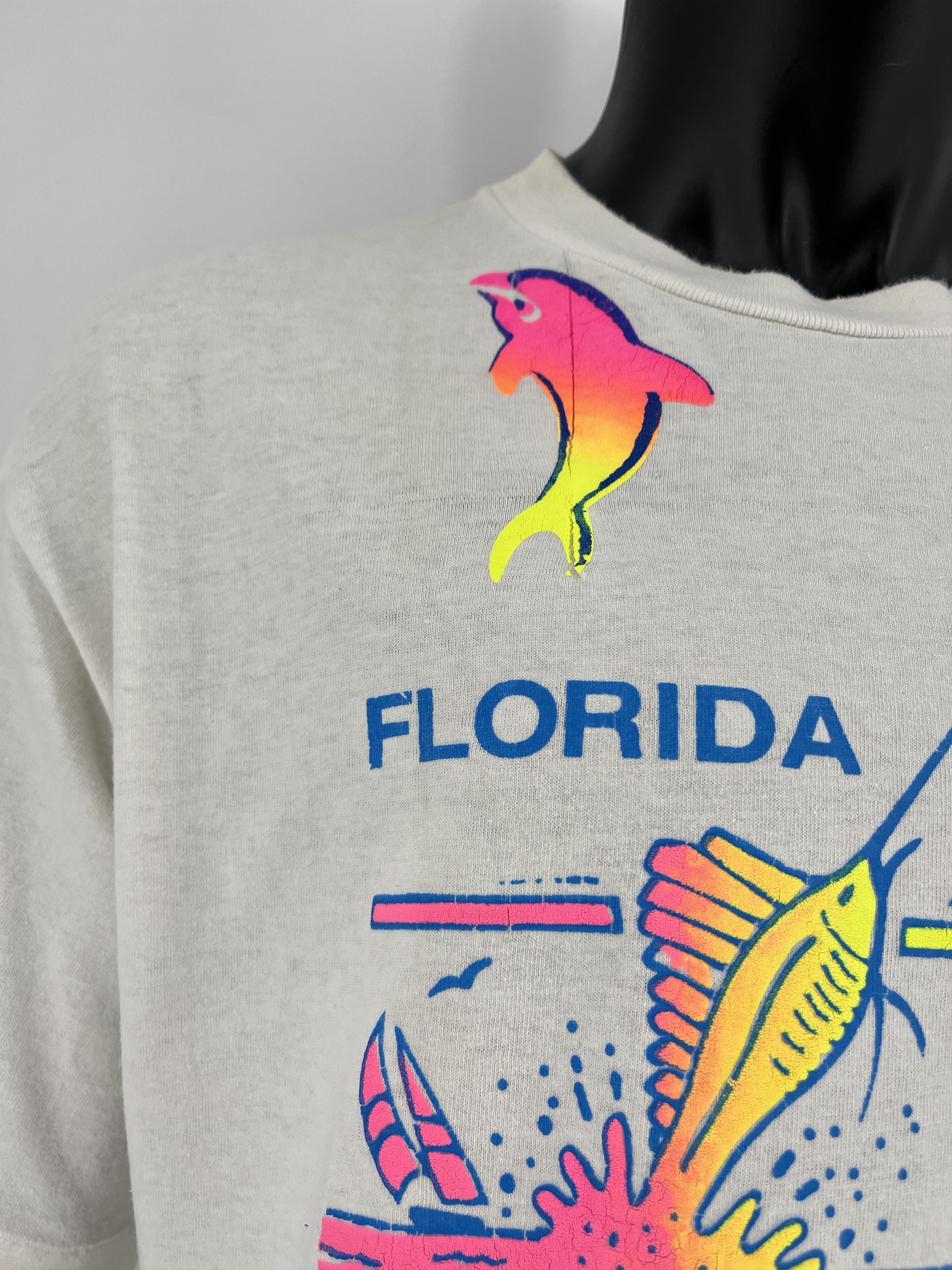 Vintage 90s Florida All Over Print Shirt Y2K Size US XL / EU 56 / 4 - 7 Thumbnail